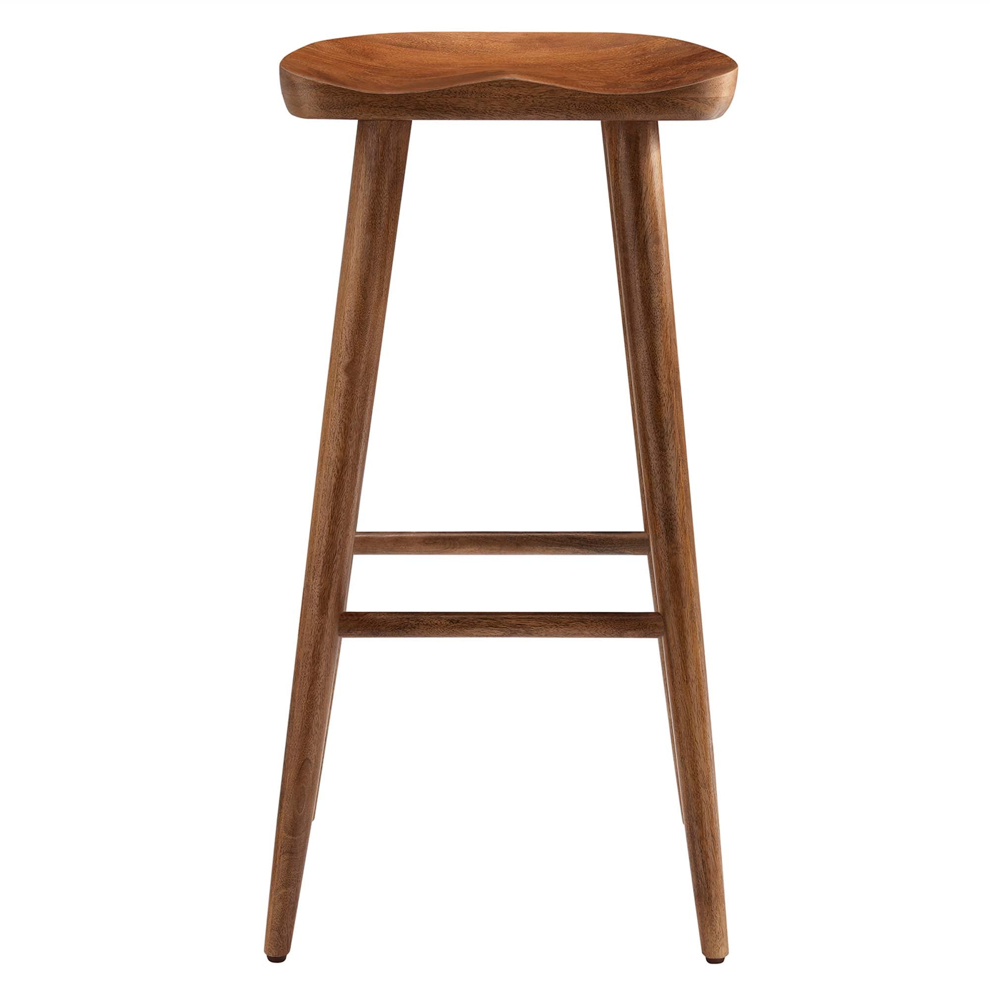 Saville Backless Wood Bar Stools - Set of 2 by Modway
