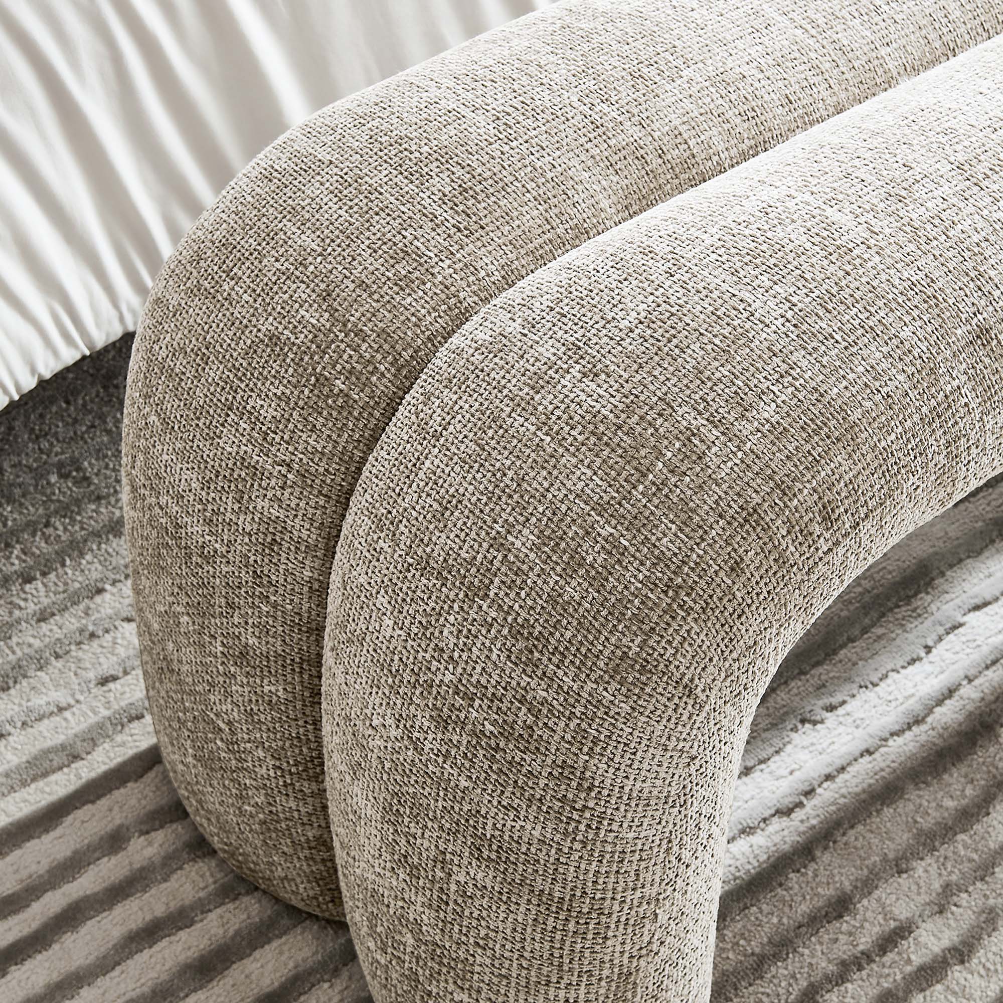 Dax 50.5" Chenille Upholstered Accent Bench by Modway