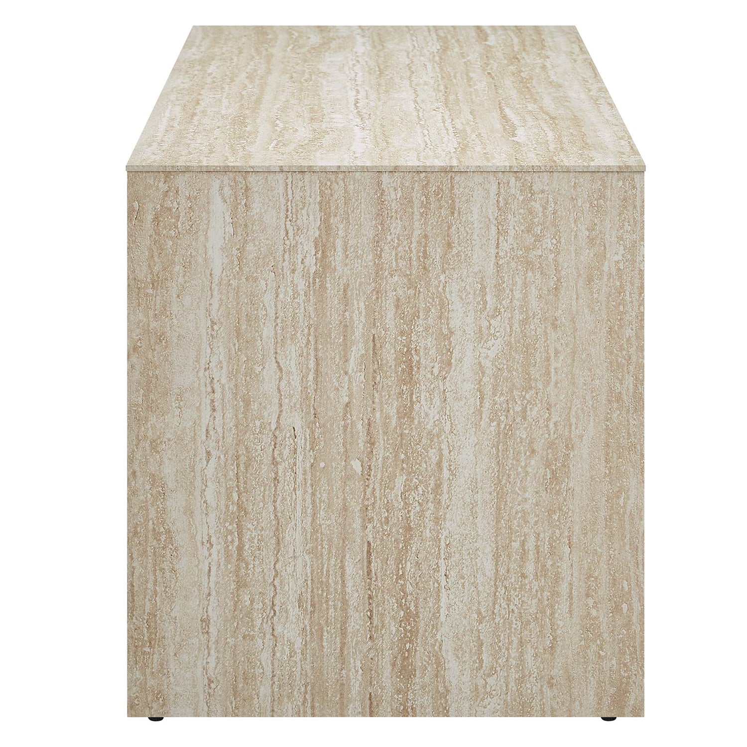 Mirella 53.5” Faux Travertine Bench by Modway
