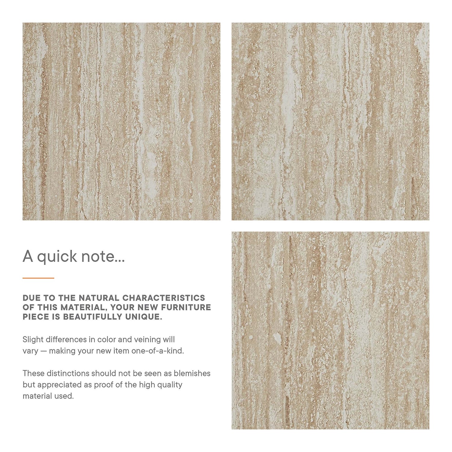 Mirella 53.5” Faux Travertine Bench by Modway