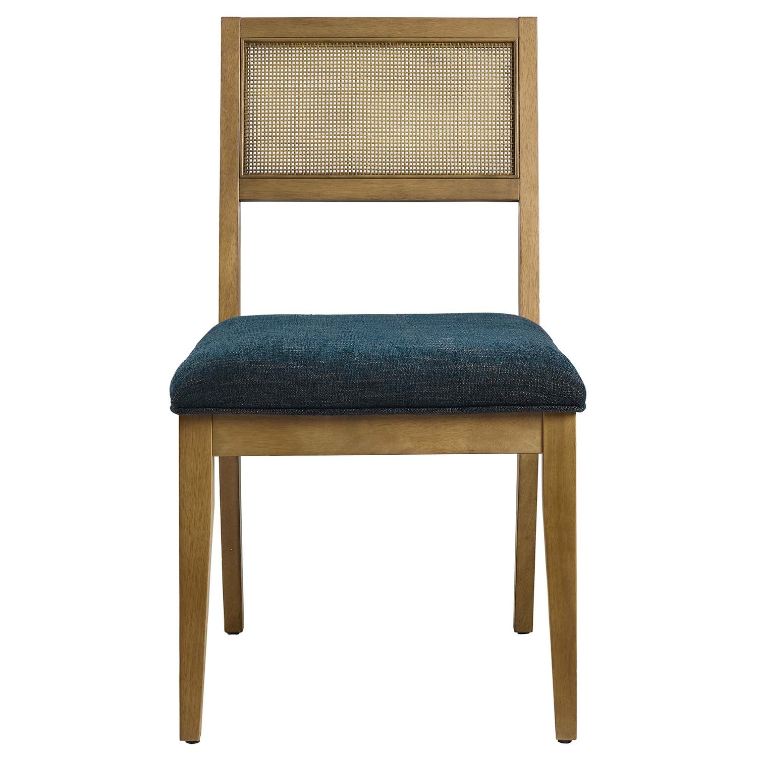 Nimba  Rattan Fabric Dining Chairs Set of 2