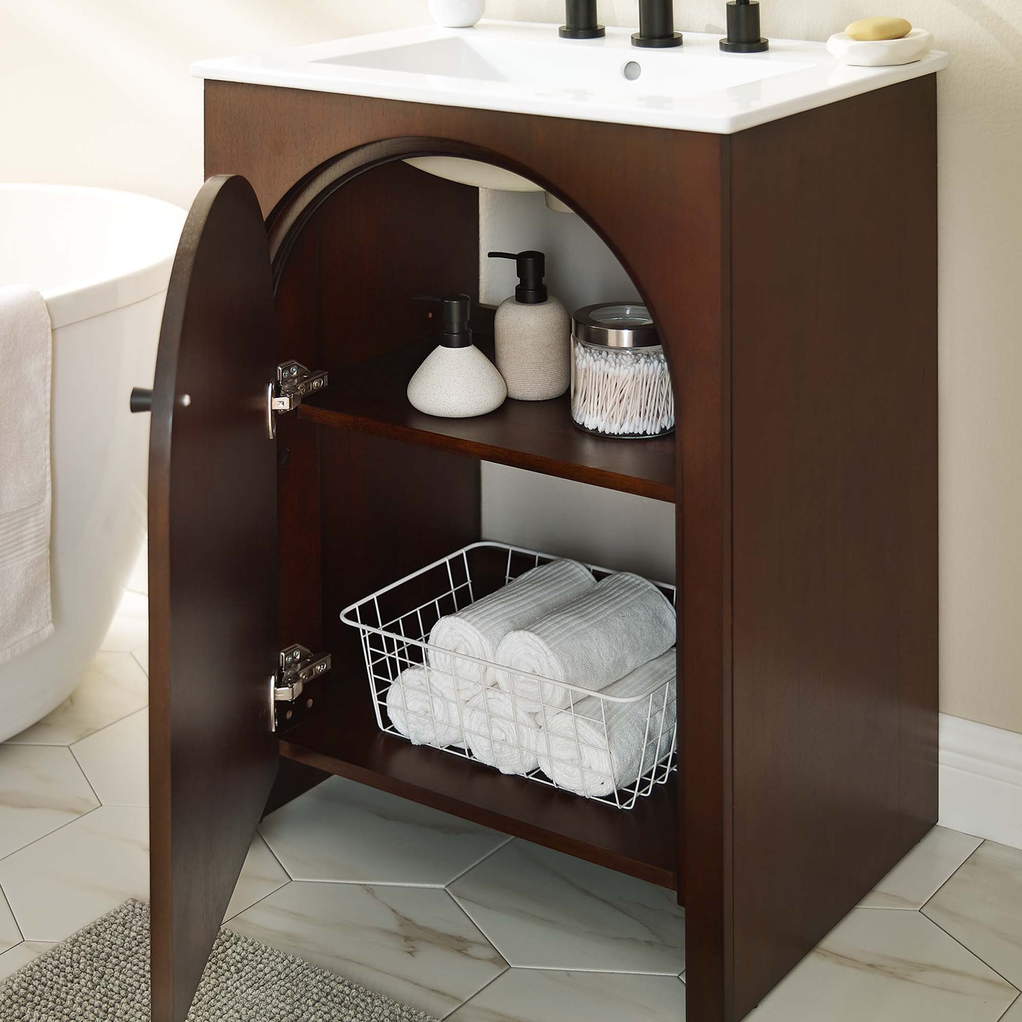 Appia Bathroom Vanity Basin Included by Modway