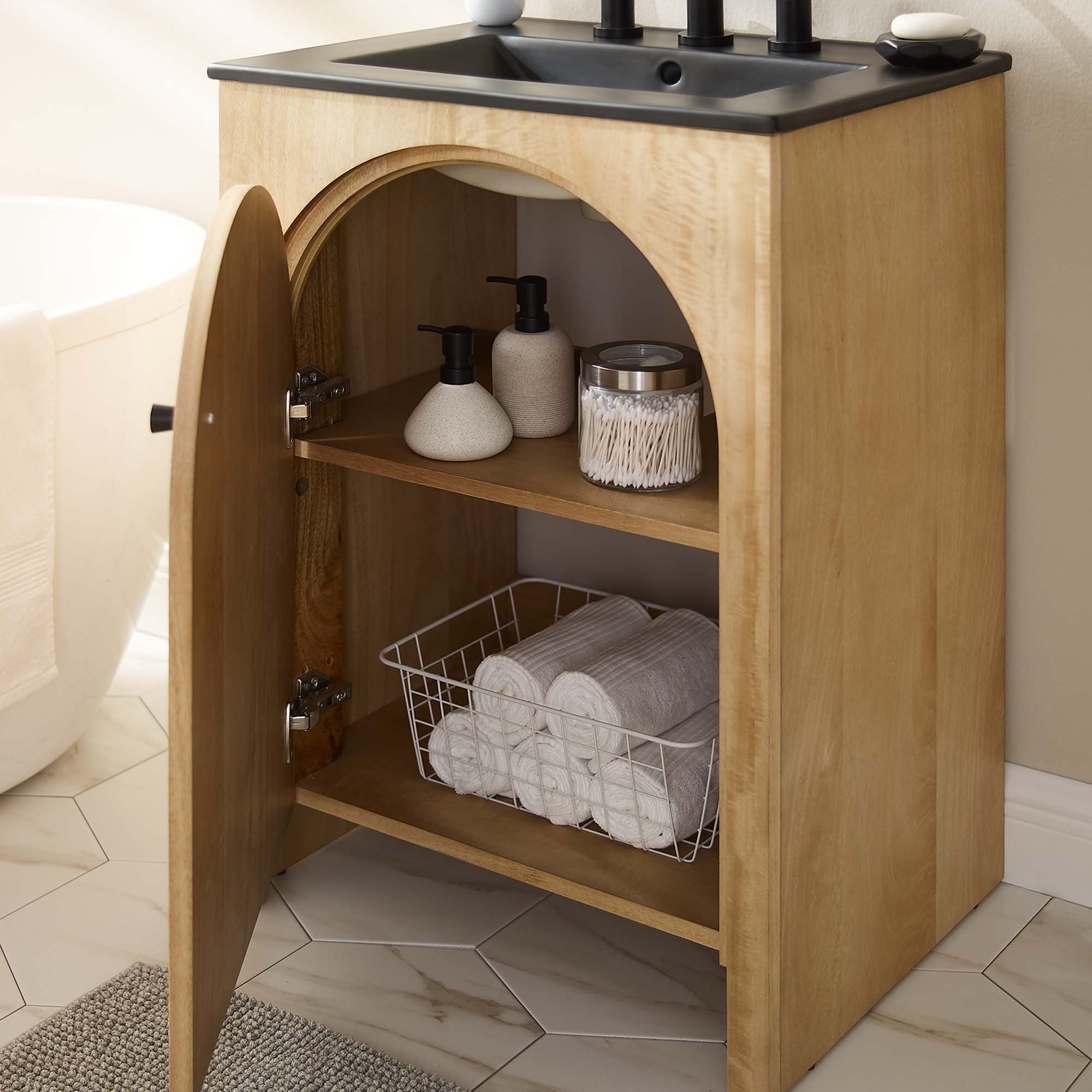 Appia Bathroom Vanity Basin Included by Modway