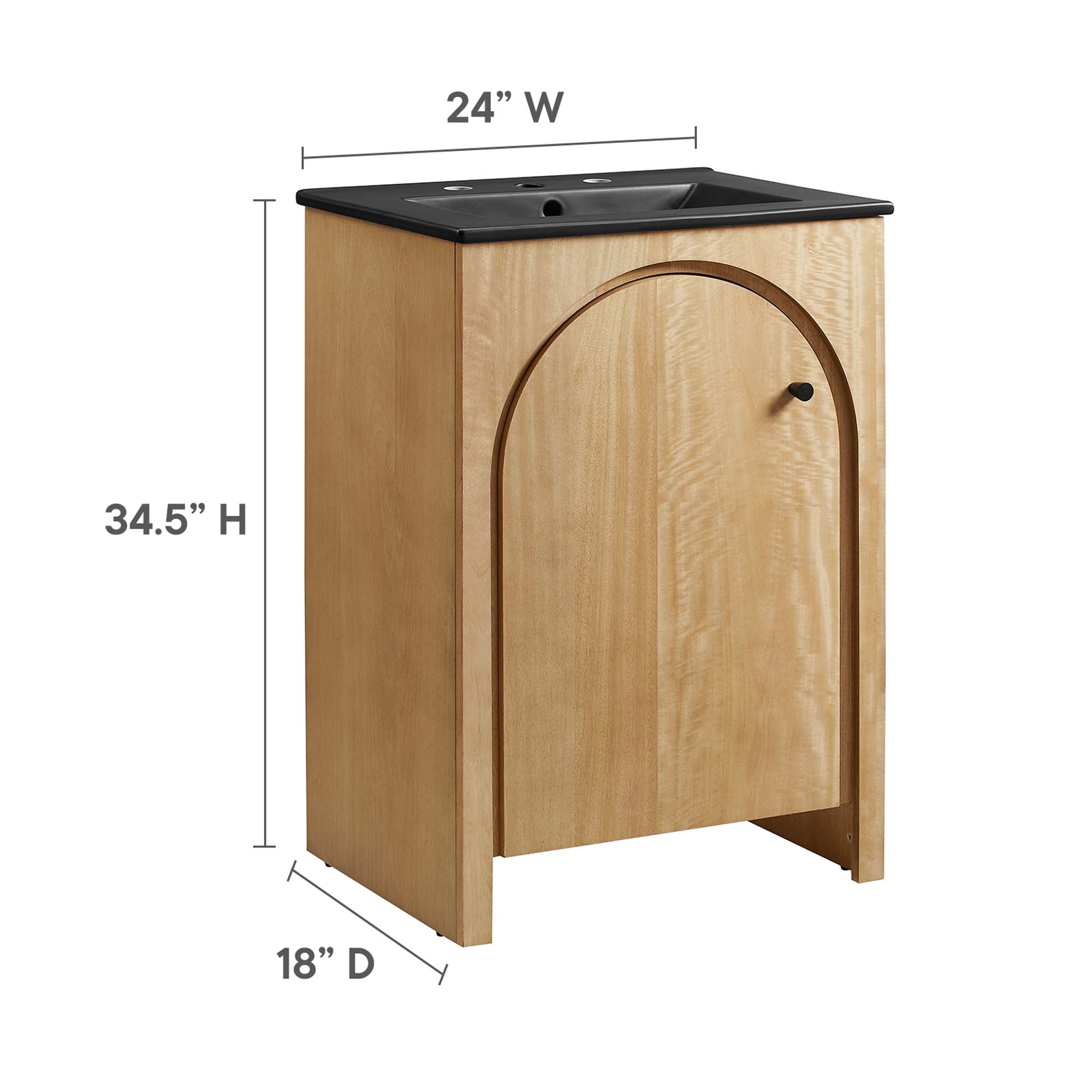 Appia Bathroom Vanity Basin Included by Modway