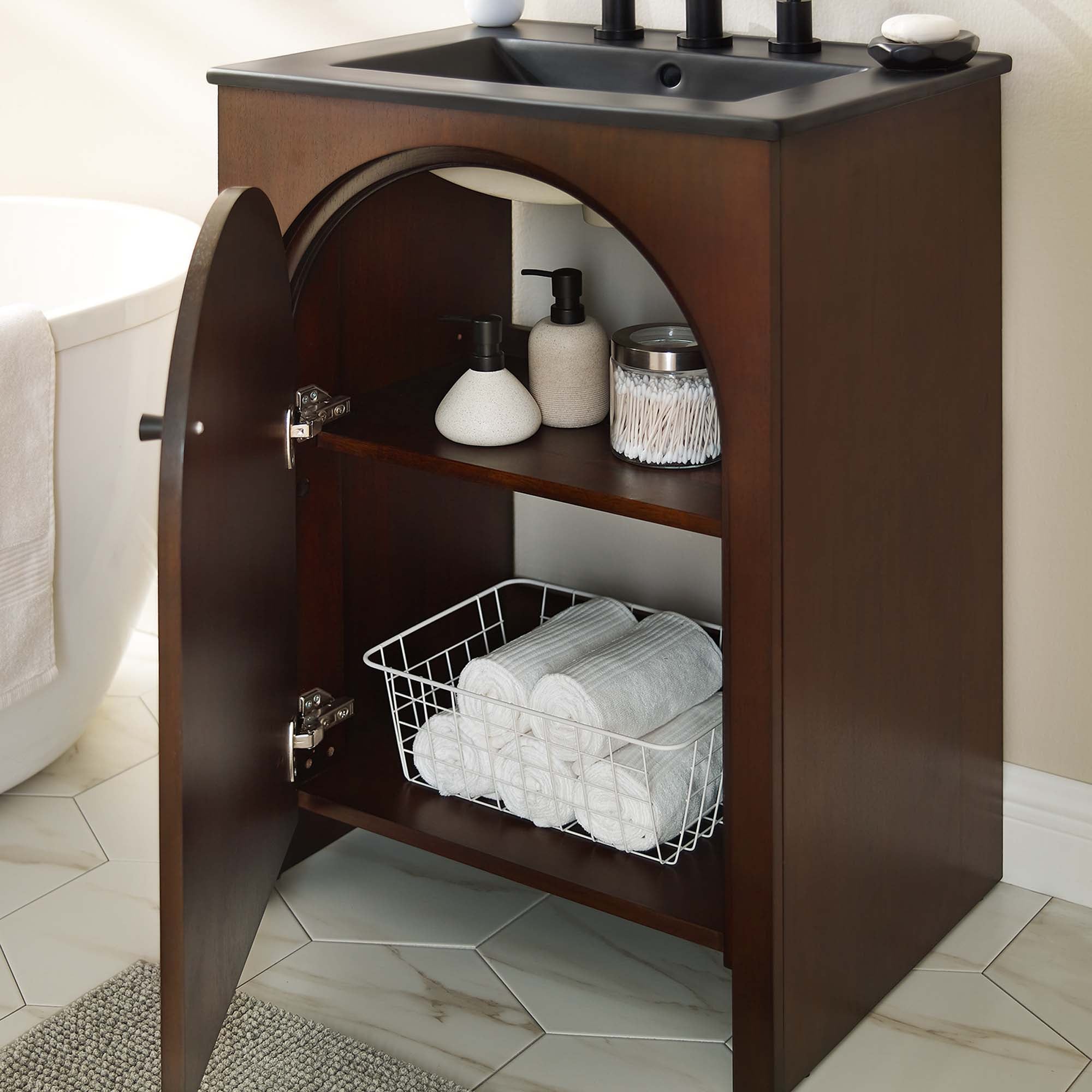 Appia Bathroom Vanity Basin Included by Modway
