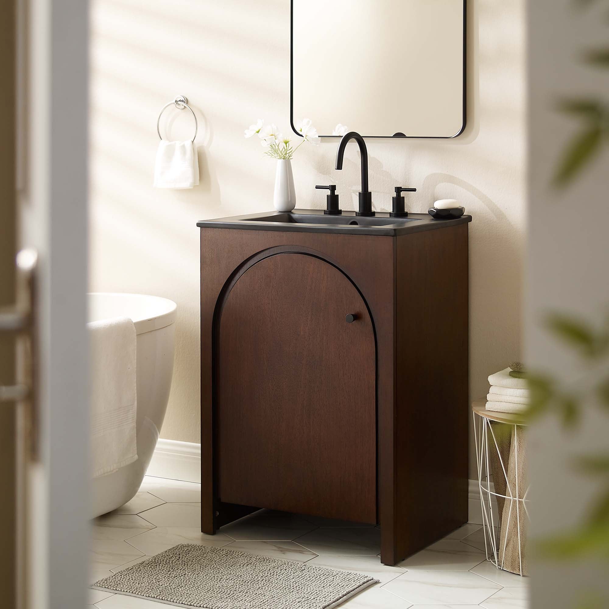 Appia Bathroom Vanity Basin Included by Modway