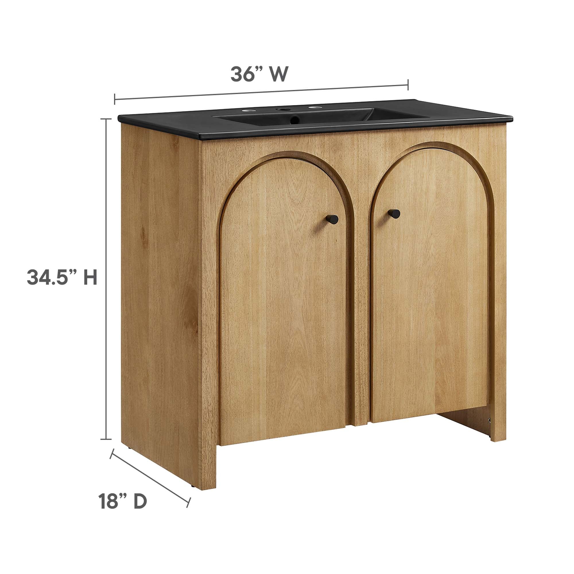 Appia Bathroom Vanity Basin Included by Modway