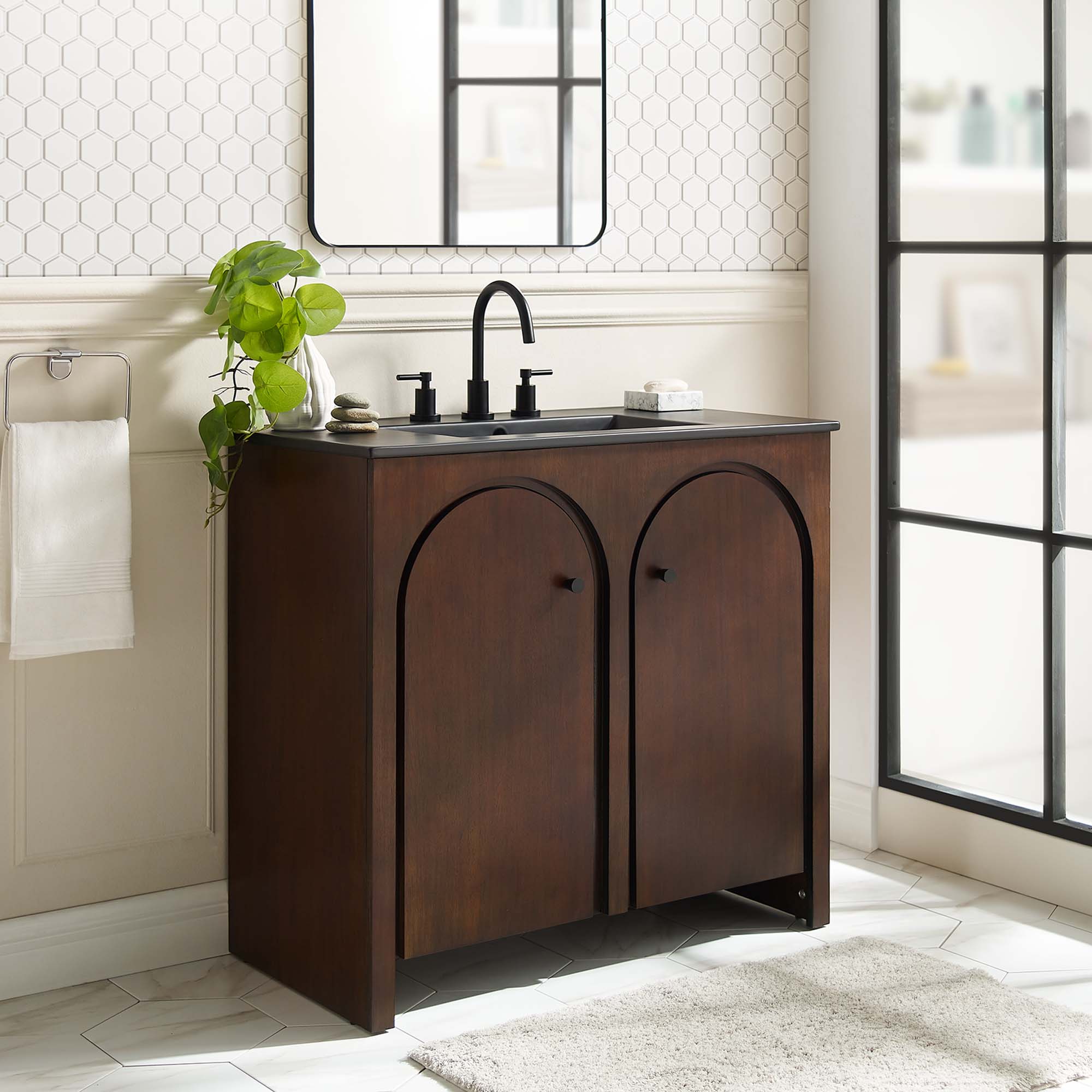 Appia Bathroom Vanity Basin Included by Modway