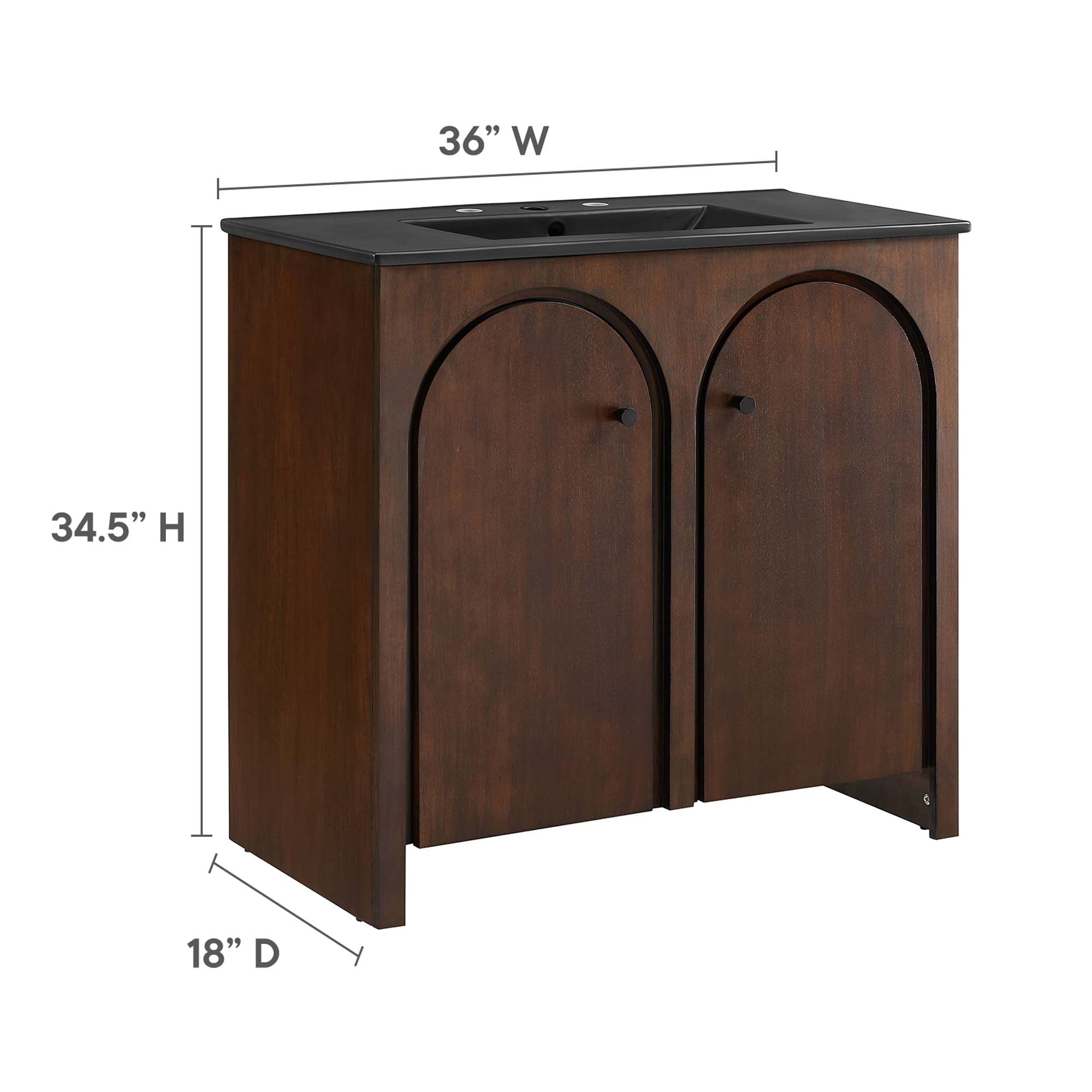 Appia Bathroom Vanity Basin Included by Modway