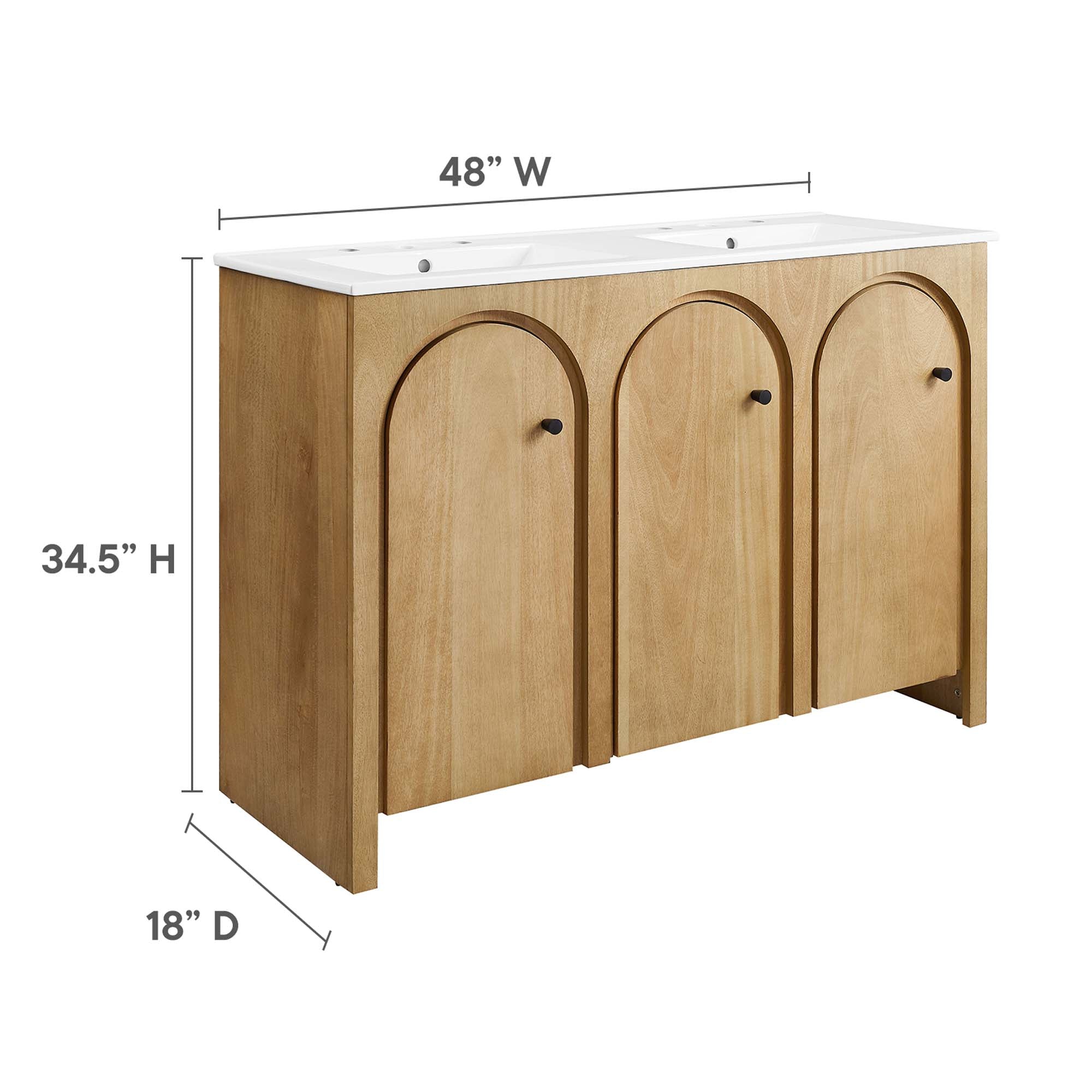 Appia Bathroom Vanity Basin Included by Modway