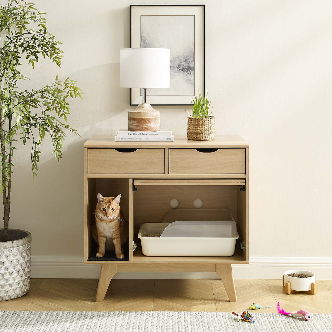 Render Cat Cabinet by Modway