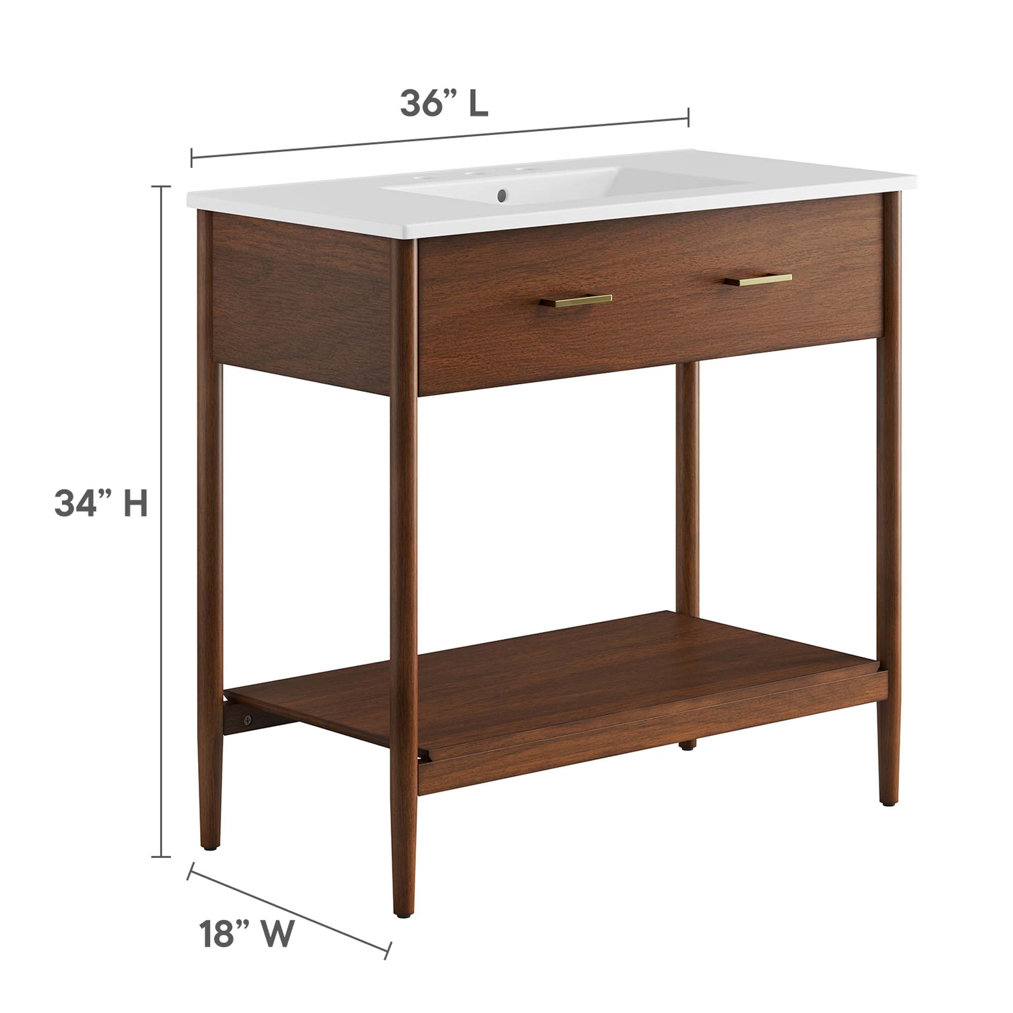 Zaire Bathroom Vanity Basin Included by Modway