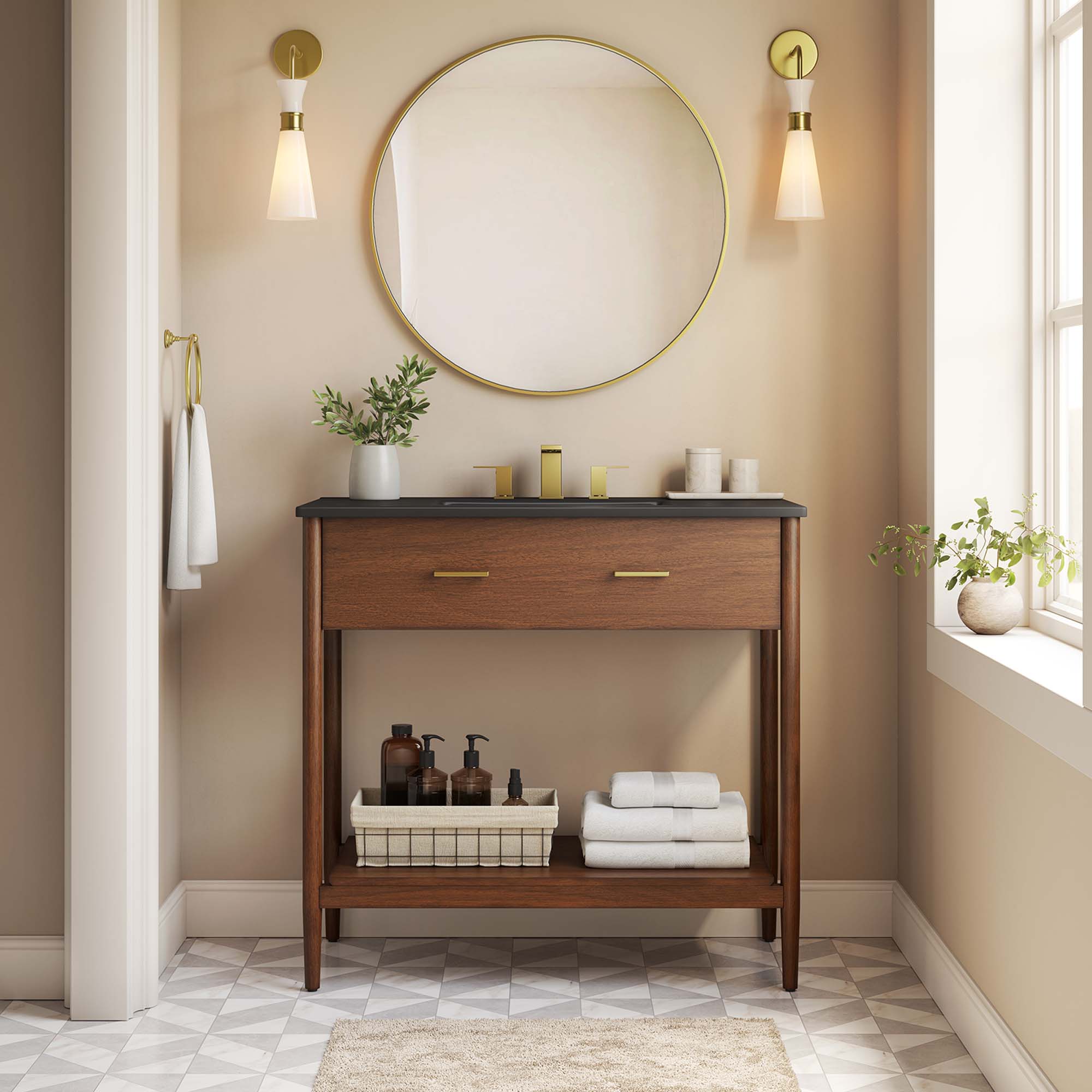Zaire Bathroom Vanity Basin Included by Modway