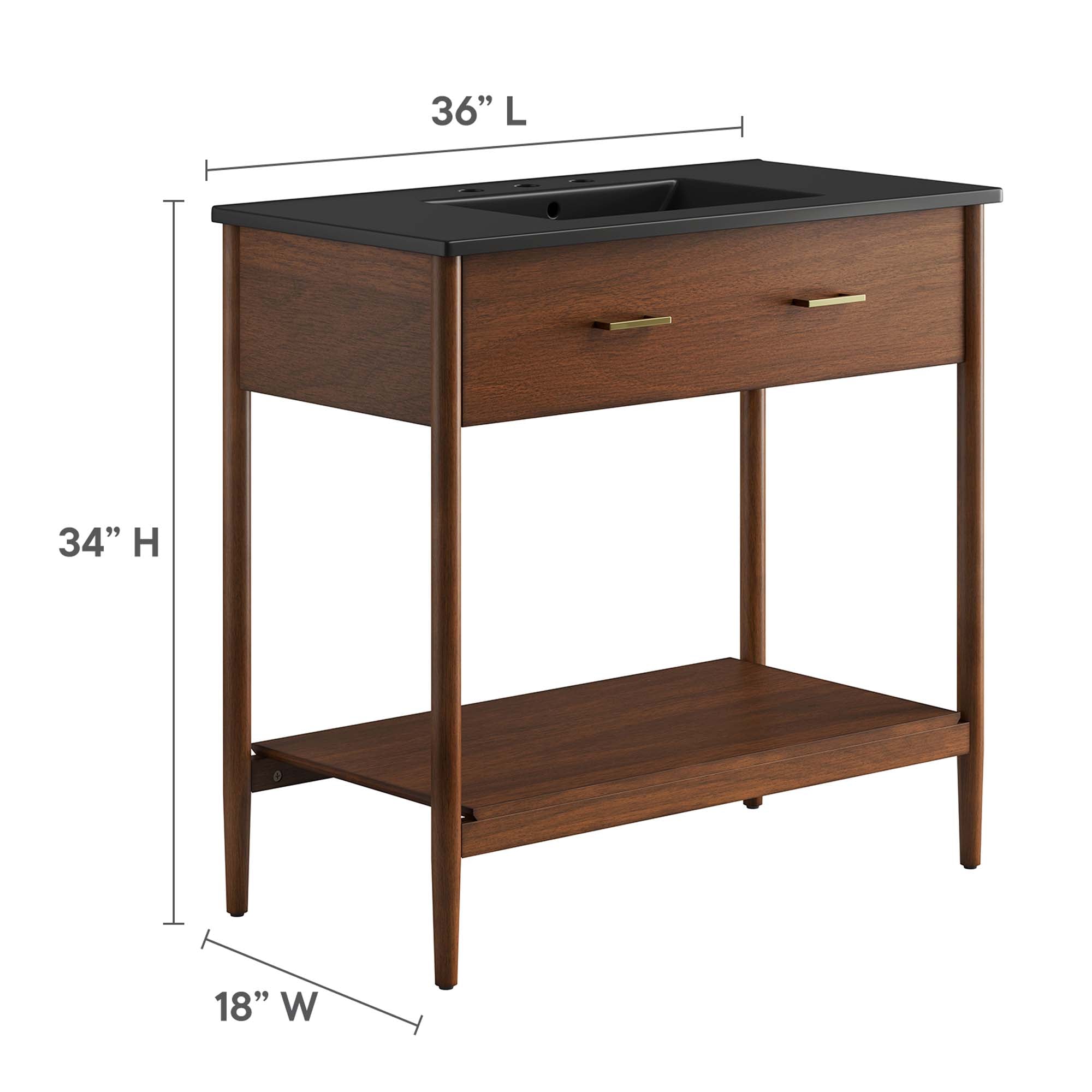 Zaire Bathroom Vanity Basin Included by Modway