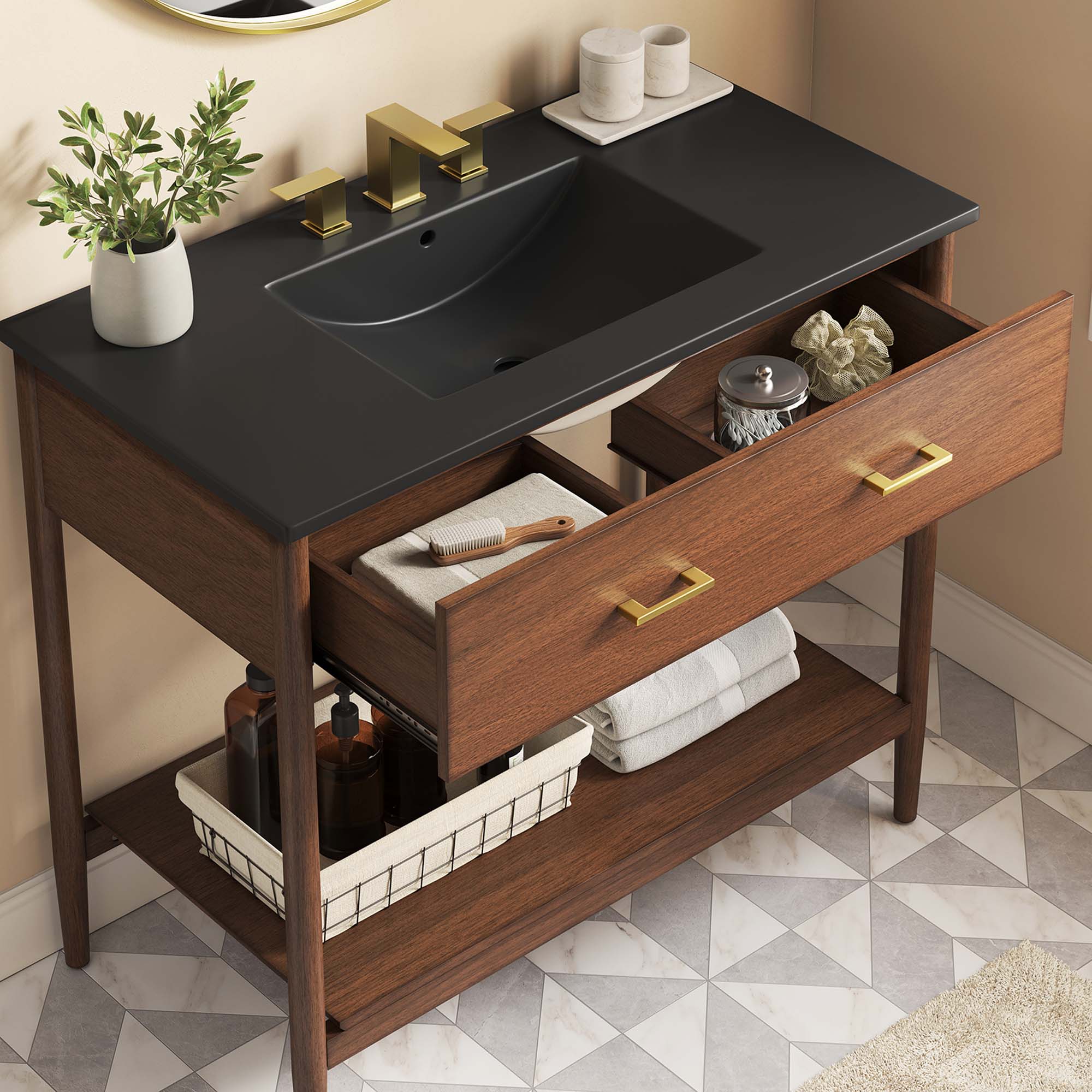 Zaire Bathroom Vanity Basin Included by Modway