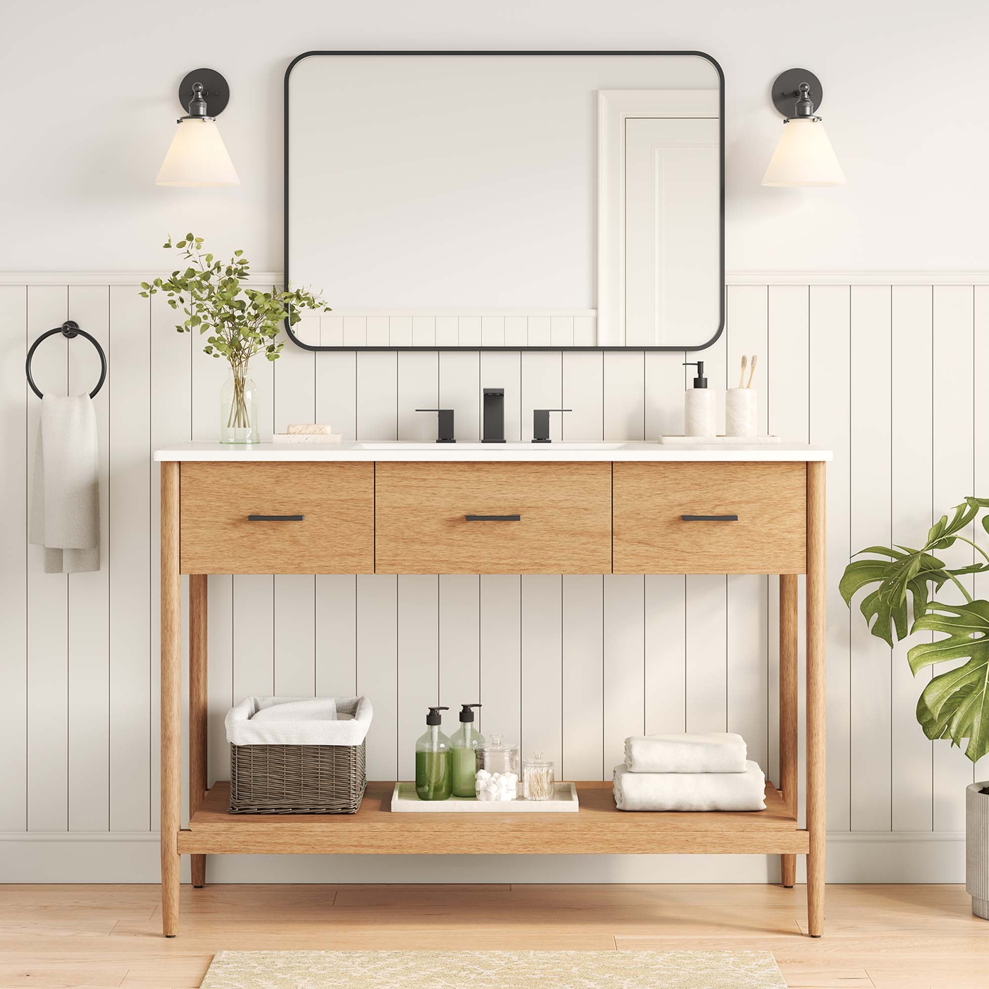 Zaire Bathroom Vanity Basin Included by Modway