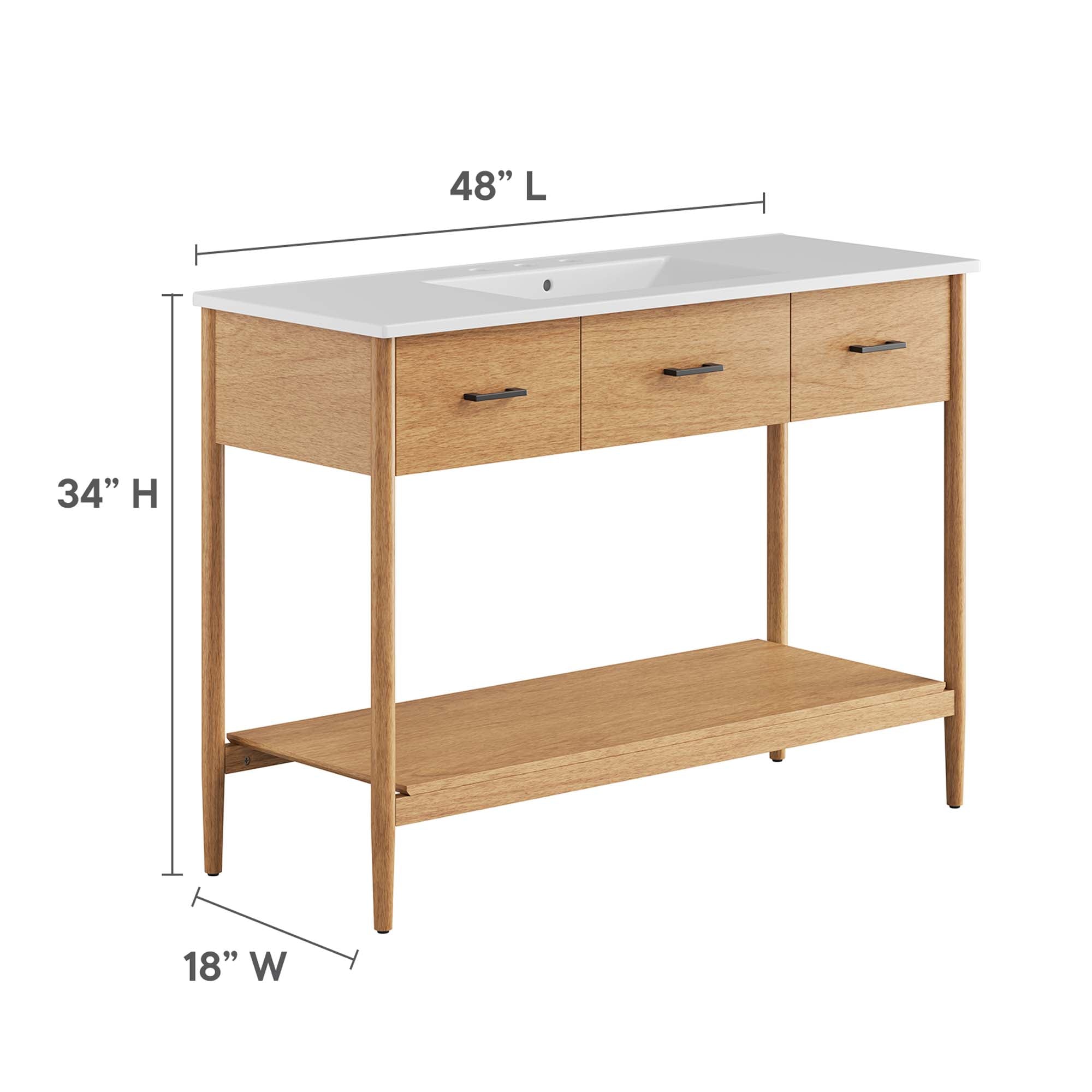 Zaire Bathroom Vanity Basin Included by Modway