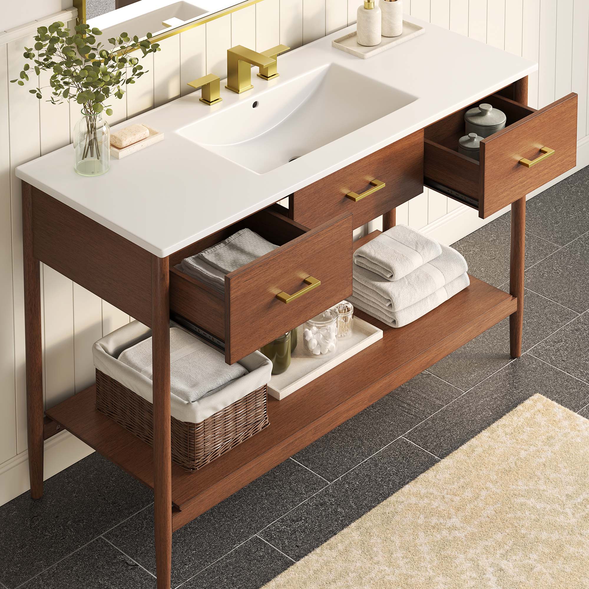 Zaire Bathroom Vanity Basin Included by Modway
