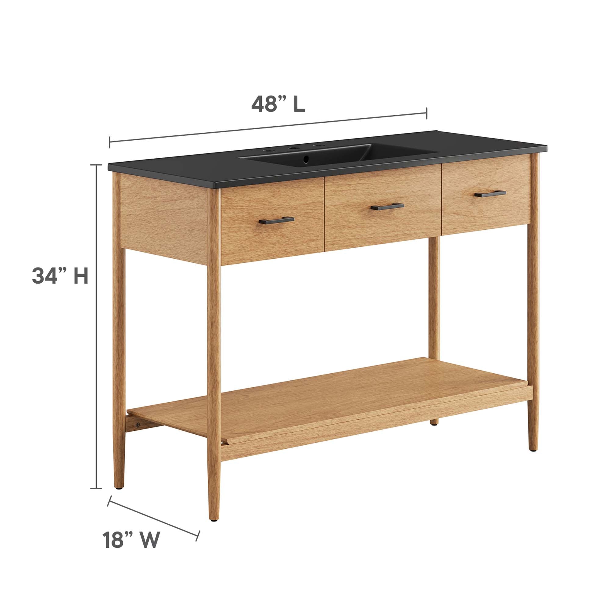 Zaire Bathroom Vanity Basin Included by Modway