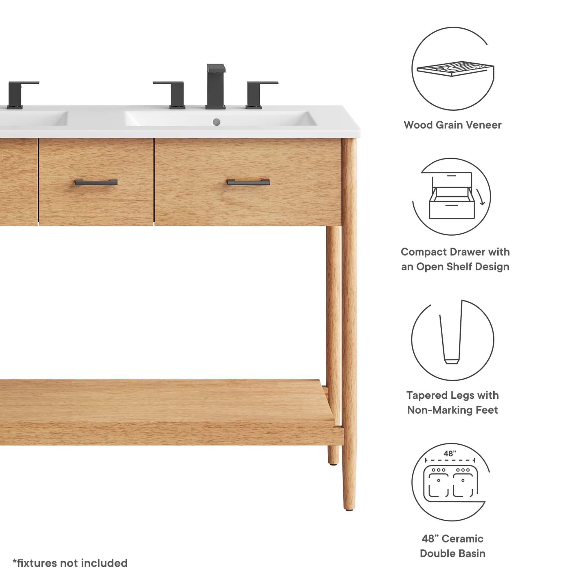 Zaire Bathroom Vanity Basin Included by Modway