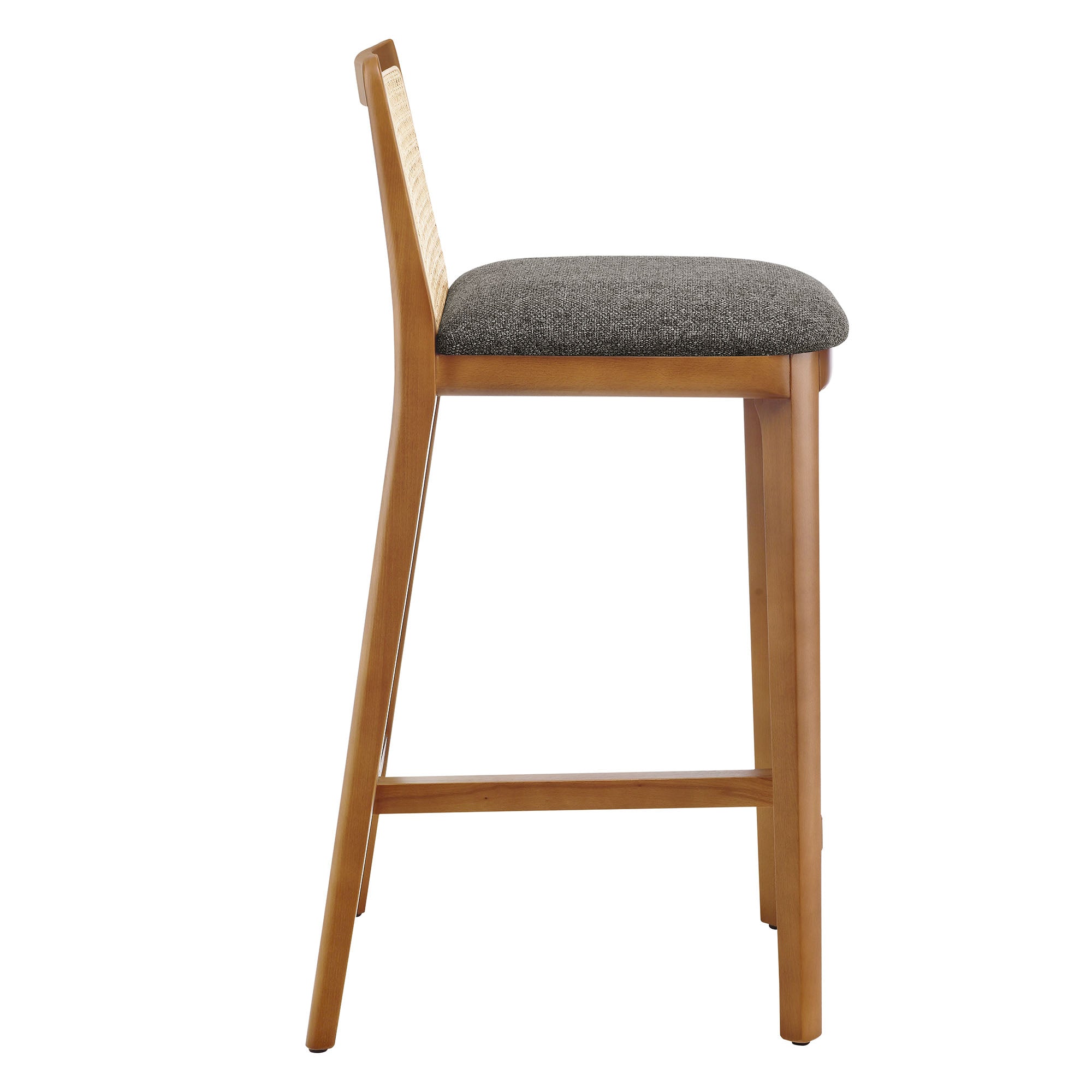 Monarch Beech Wood and Rattan Counter Stool by Modway