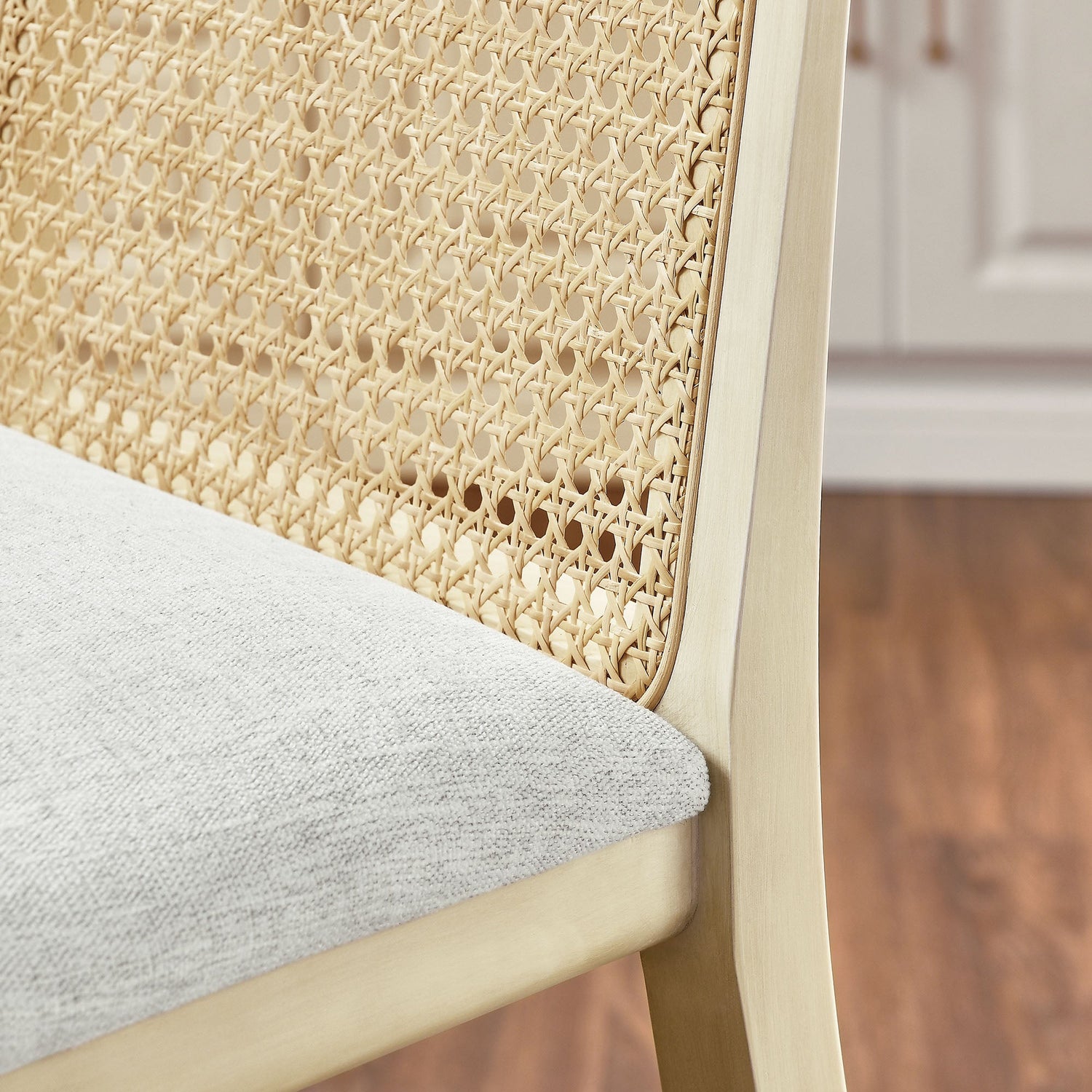 Monarch Wood and Rattan Bar Stool by Modway