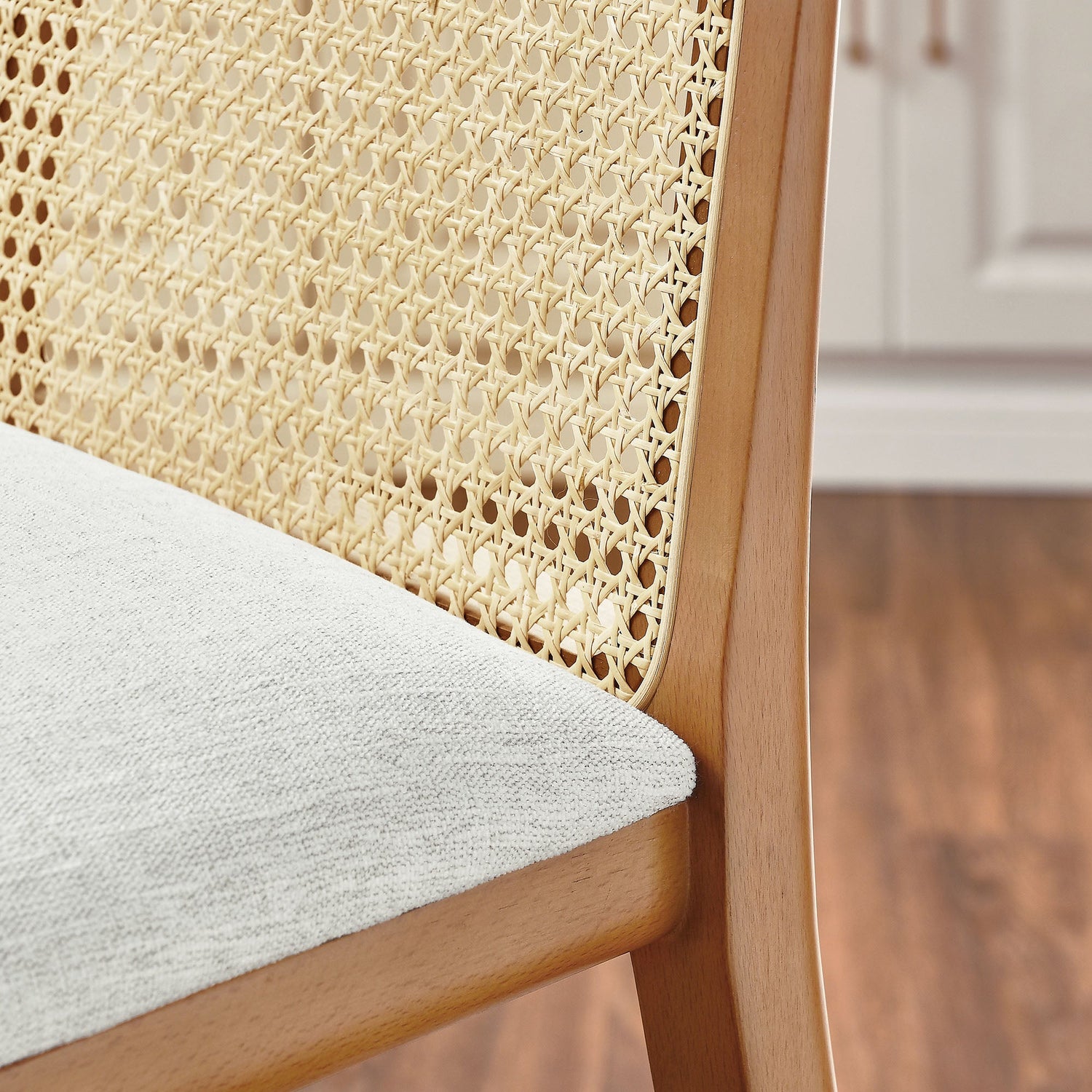 Monarch Wood and Rattan Bar Stool by Modway