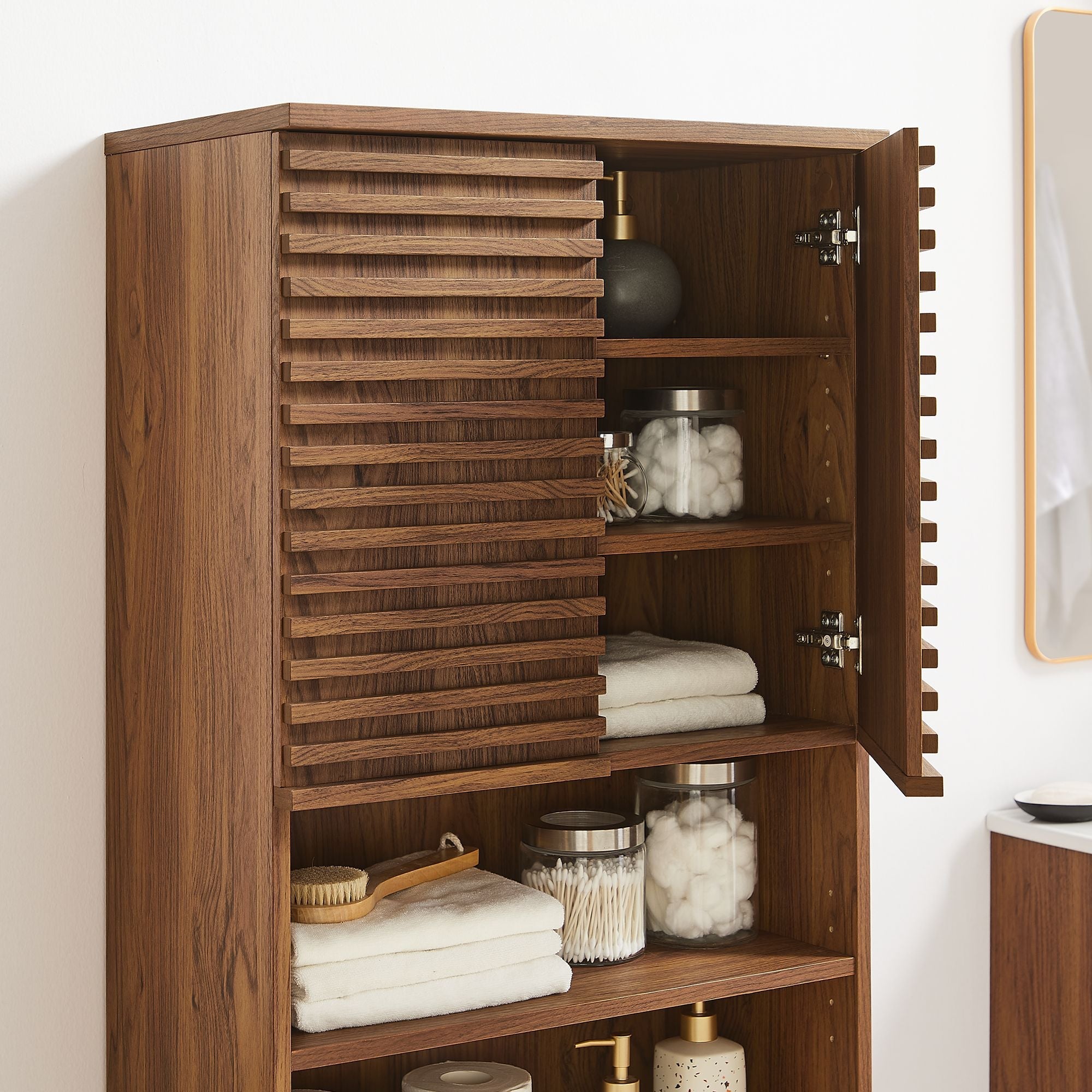 Render Tall Bathroom Storage Cabinet by Modway