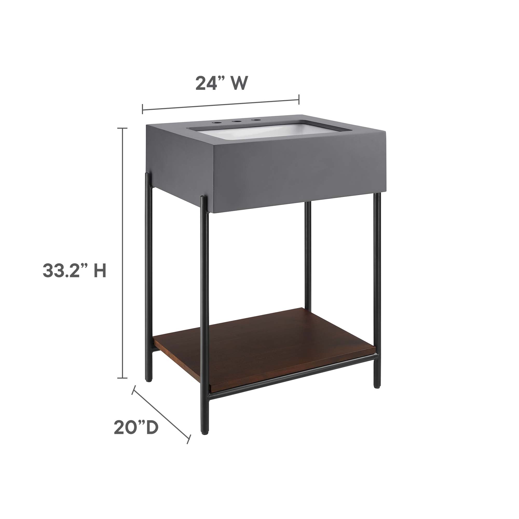 Etch 24" Bathroom Vanity with Sink by Modway