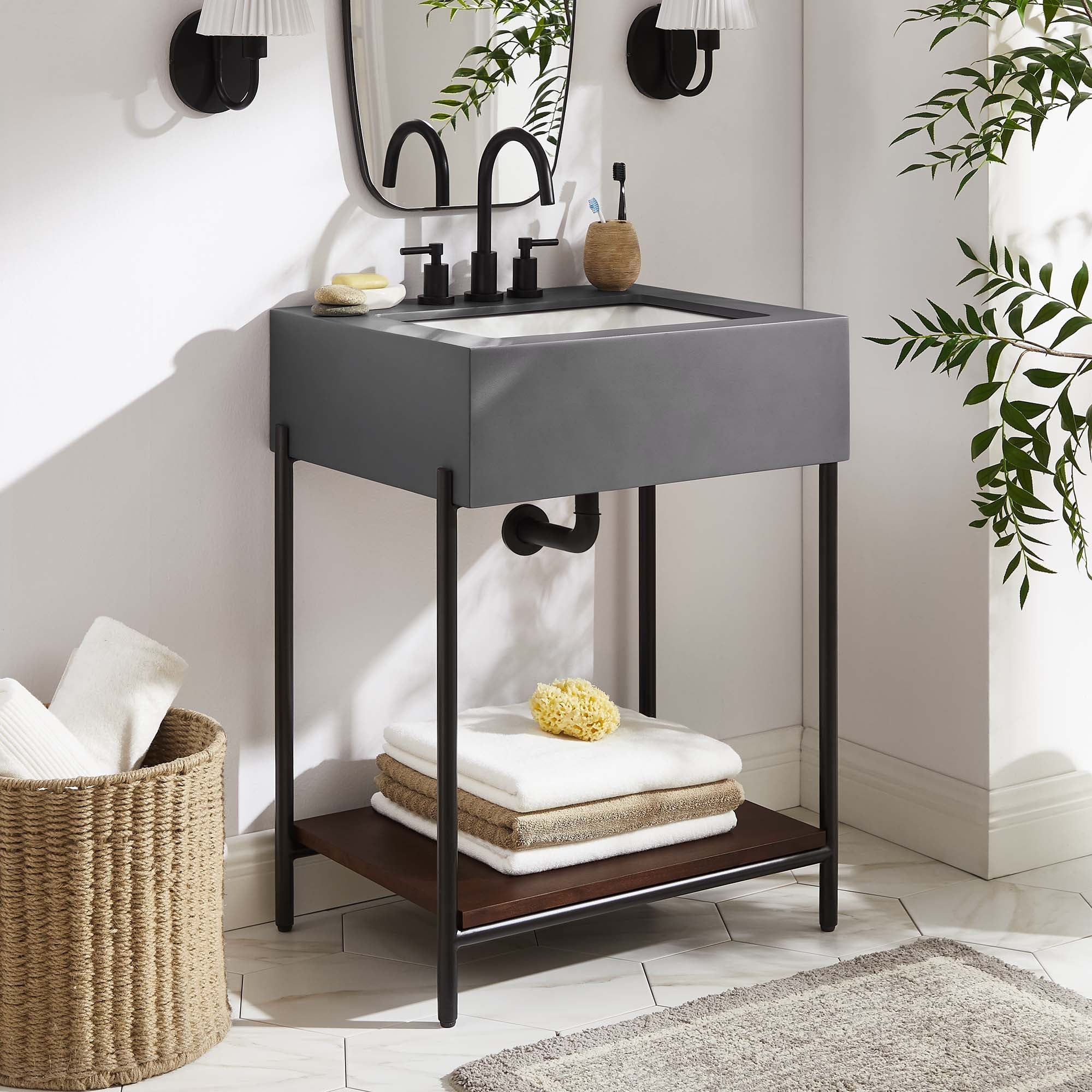 Etch 24" Bathroom Vanity with Sink by Modway