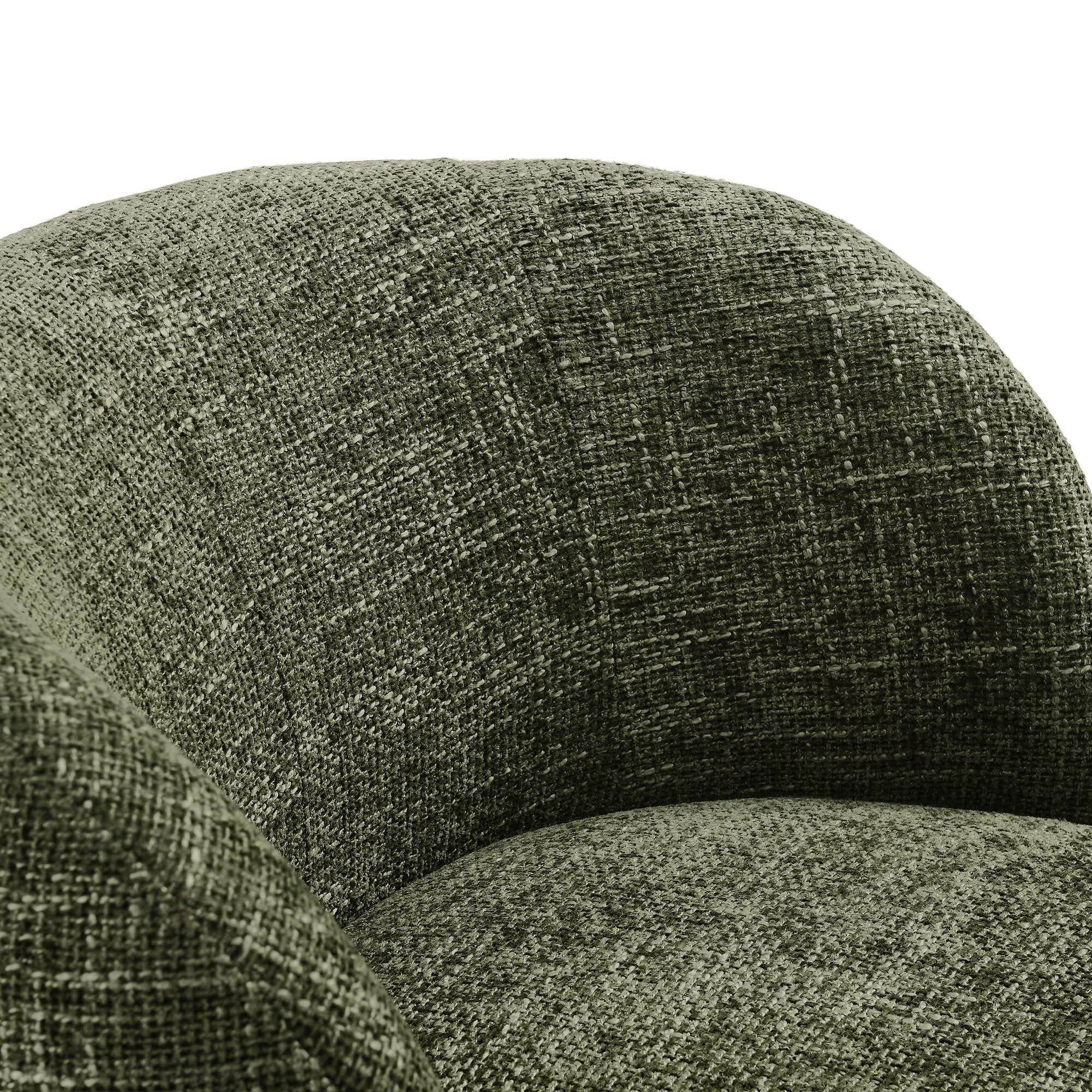 Vesta Chenille Fabric Upholstered Swivel Chair