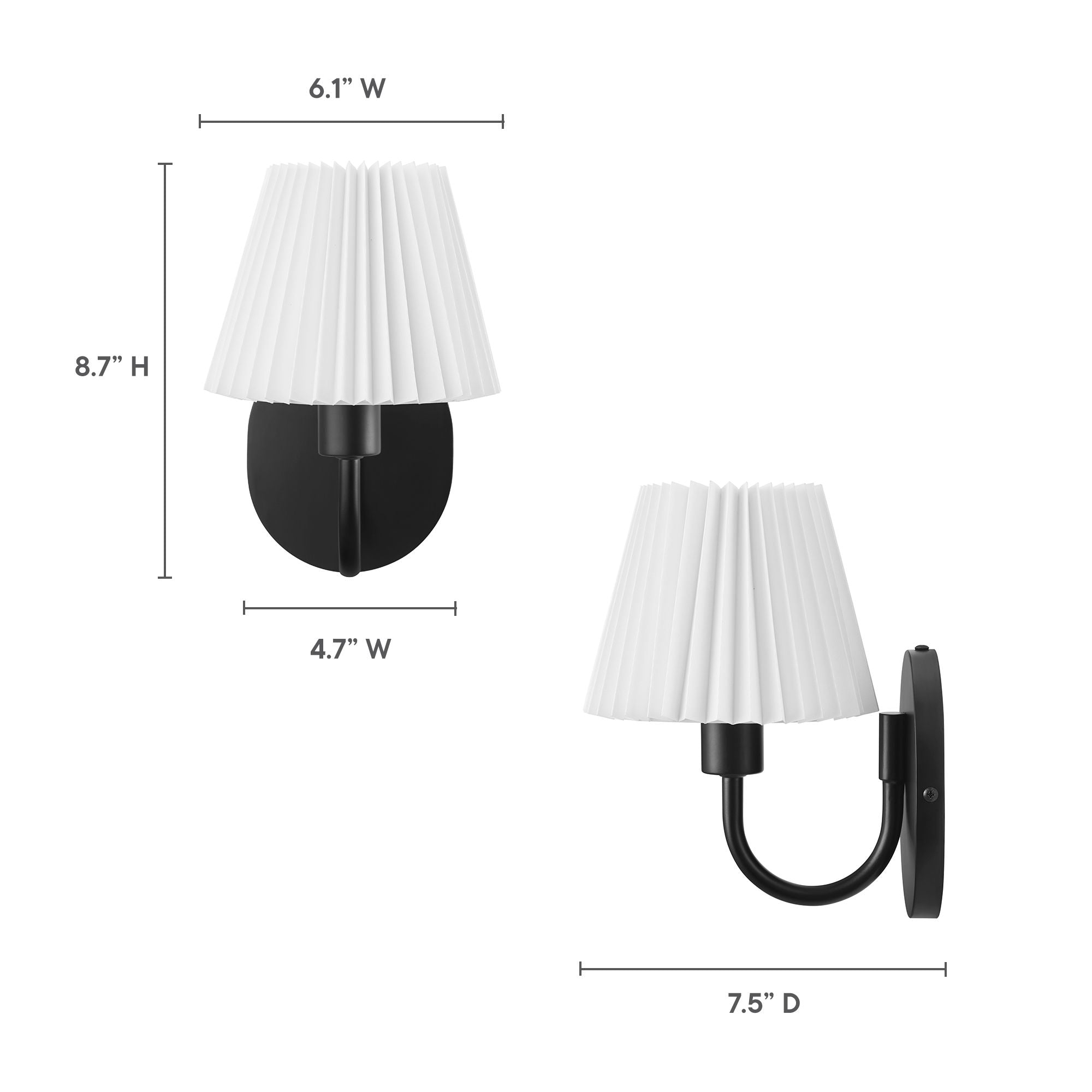 Wave Wall Sconce by Modway