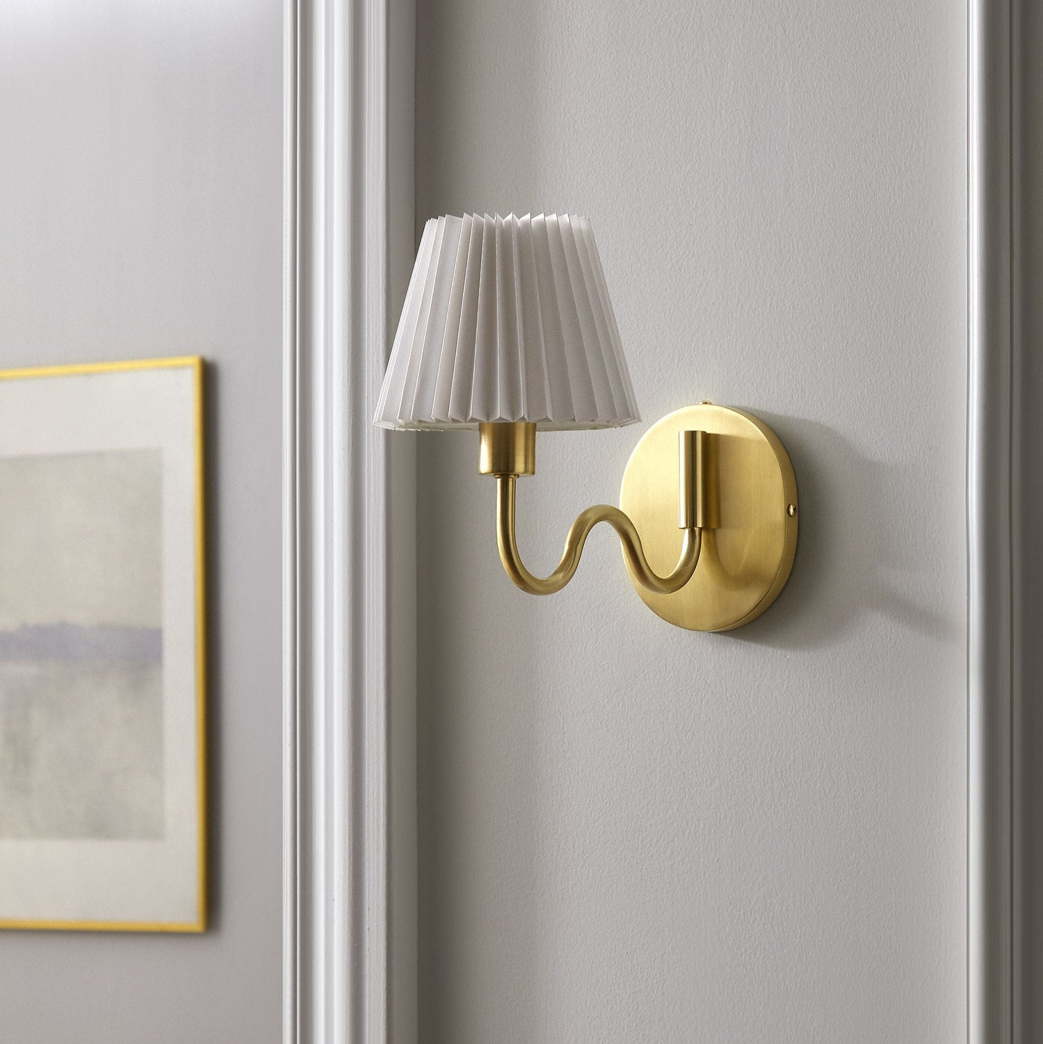 Wave Squiggle Arm Wall Sconce by Modway