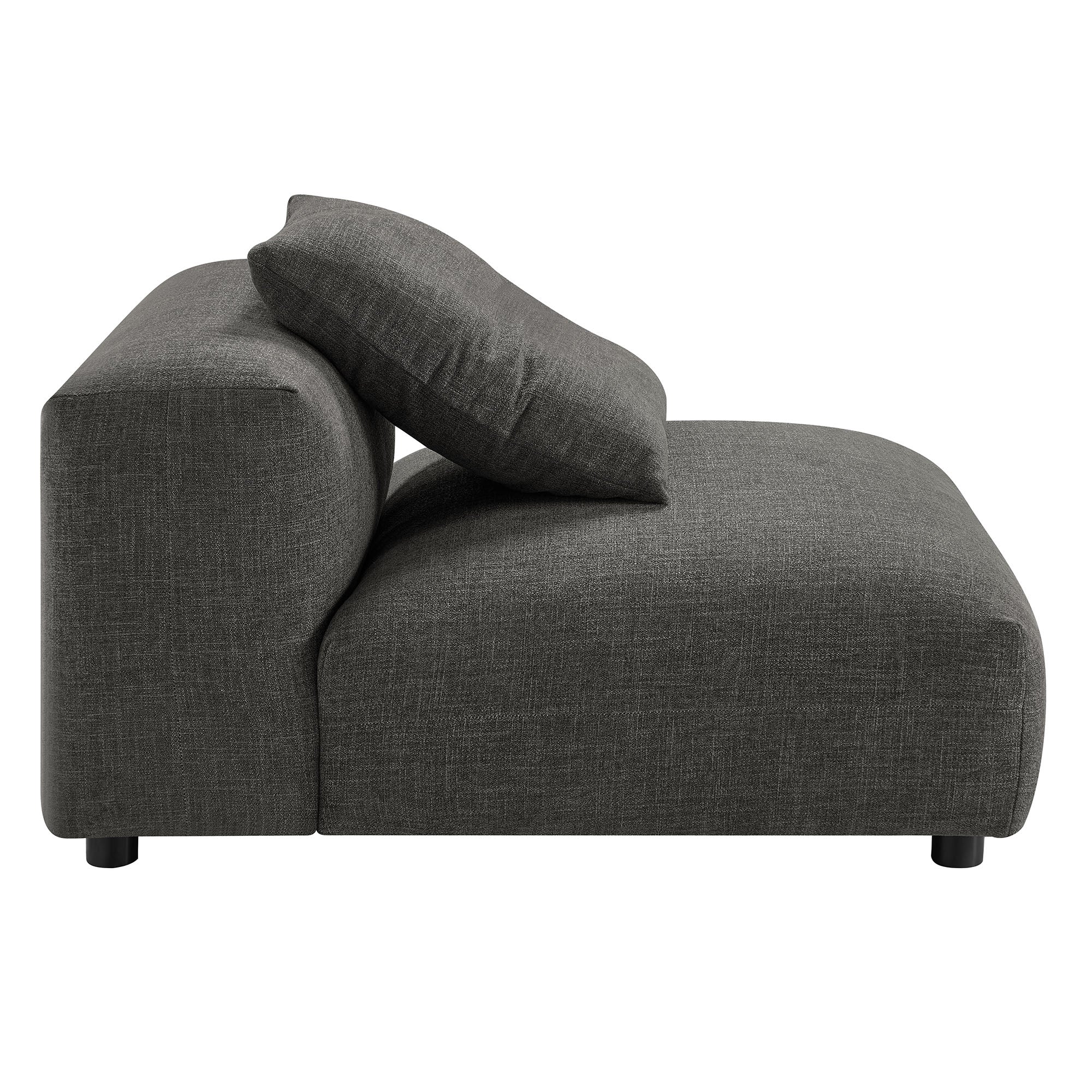 Solace 4-Piece Modular Upholstered Fabric Sectional Sofa With Ottoman by Modway