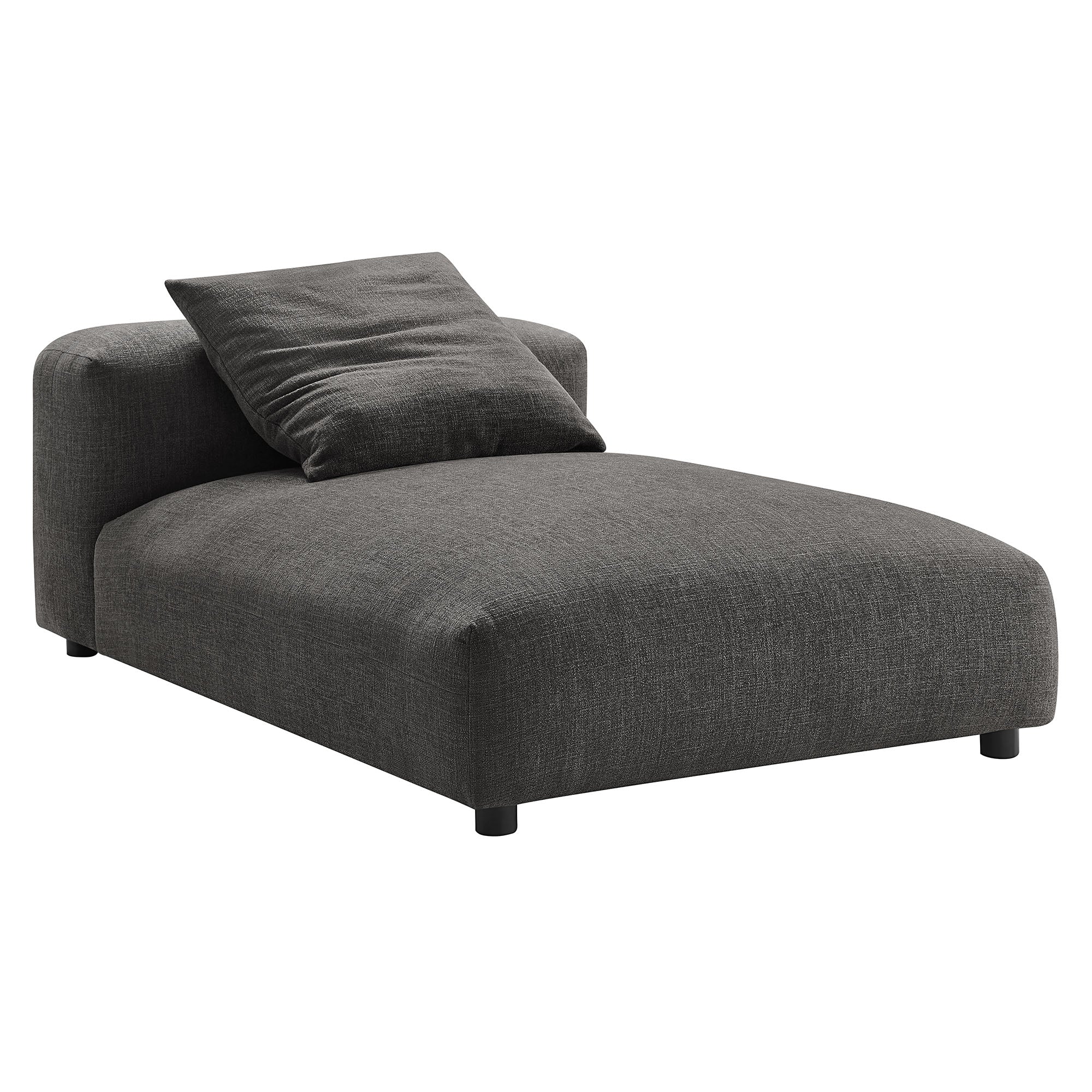 Solace 4-Piece Modular Upholstered Fabric Sectional Sofa With Ottoman by Modway
