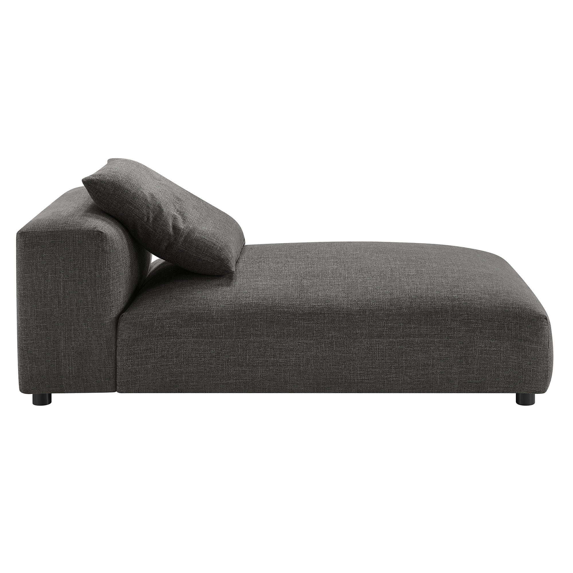 Solace 4-Piece Modular Upholstered Fabric Sectional Sofa With Ottoman by Modway