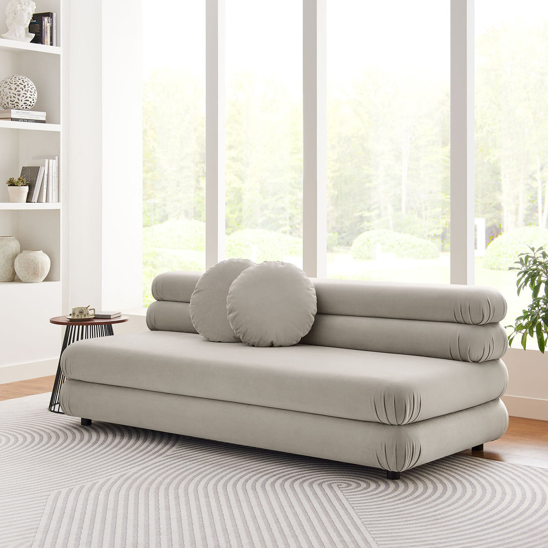 Jubilee Modular Performance Velvet Armless Loveseat by Modway