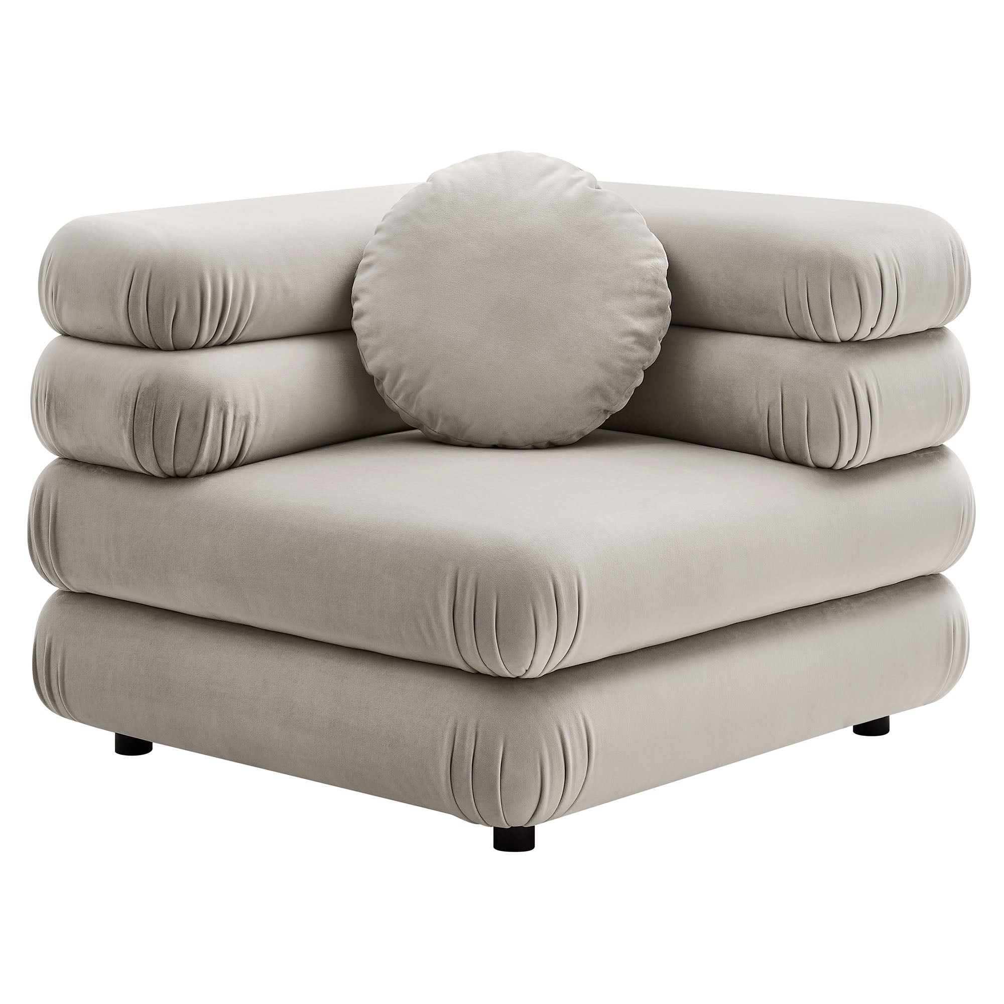 Jubilee 4-Piece Modular Performance Velvet Sectional Sofa by Modway