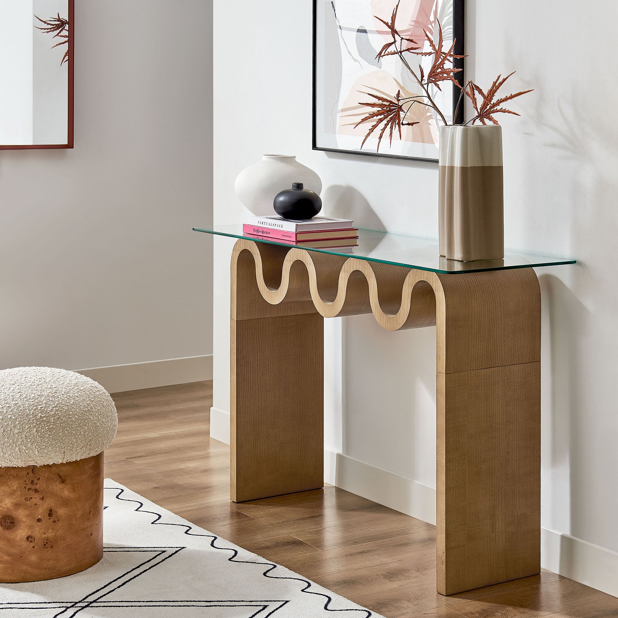 Ondine Glass Top 50" Console Table by Modway