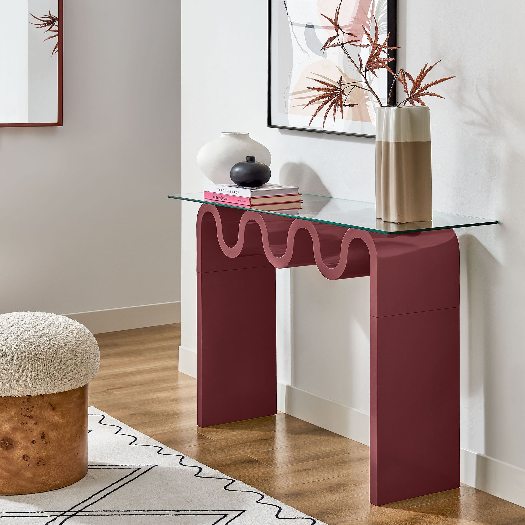 Ondine Glass Top 50" Console Table by Modway