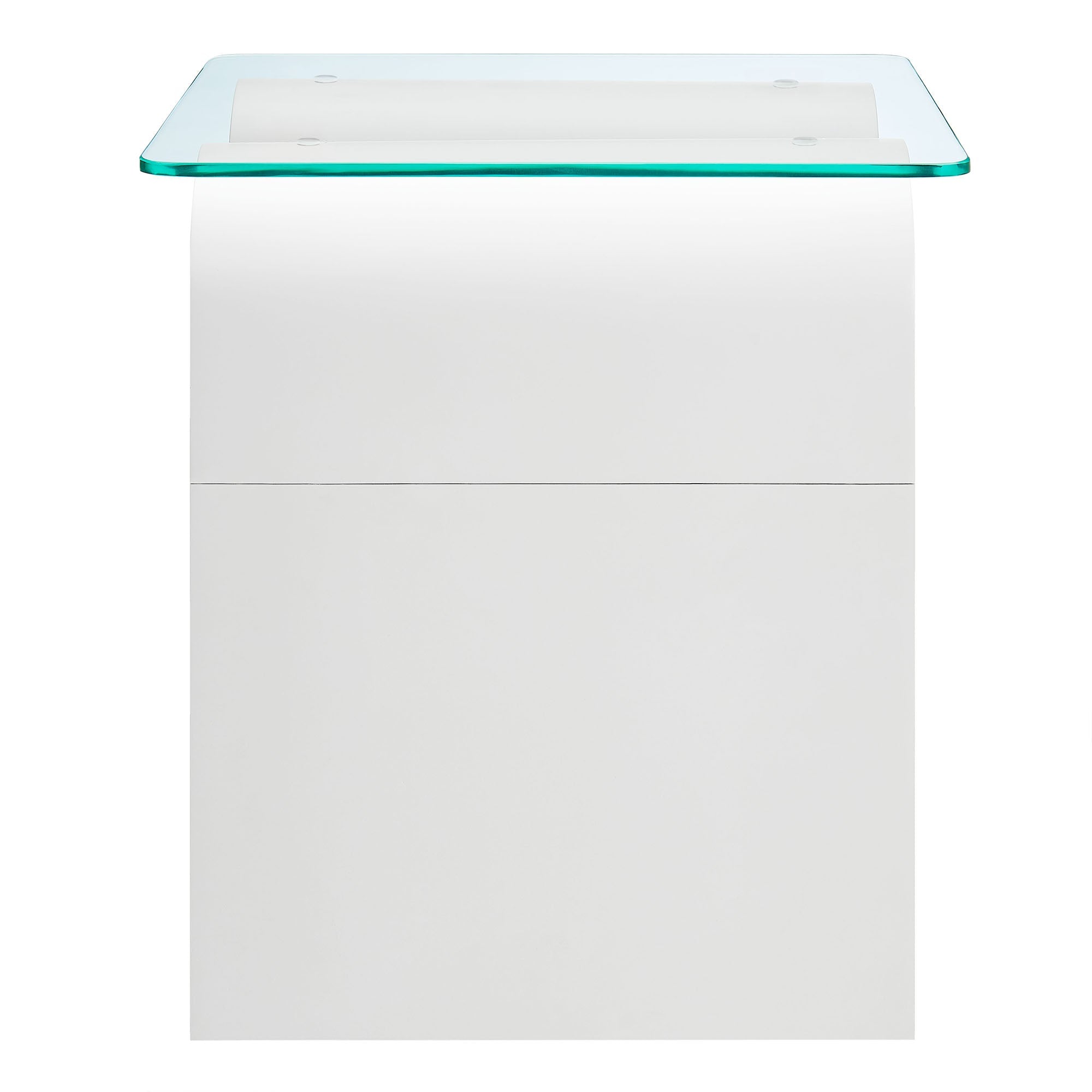 Ondine Glass Top Side Table by Modway