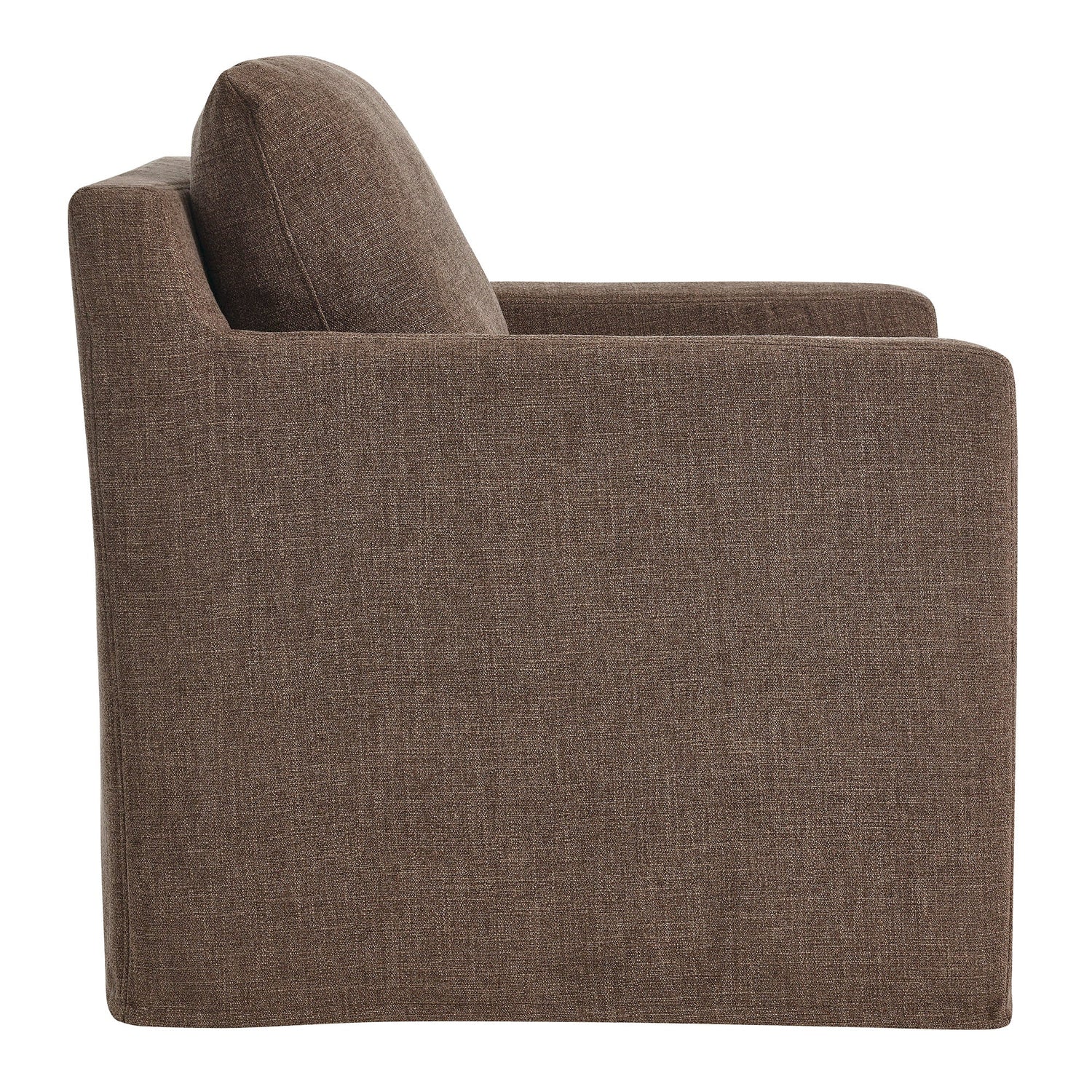 Serene  Linen Slipcovered  Swivel Armchair