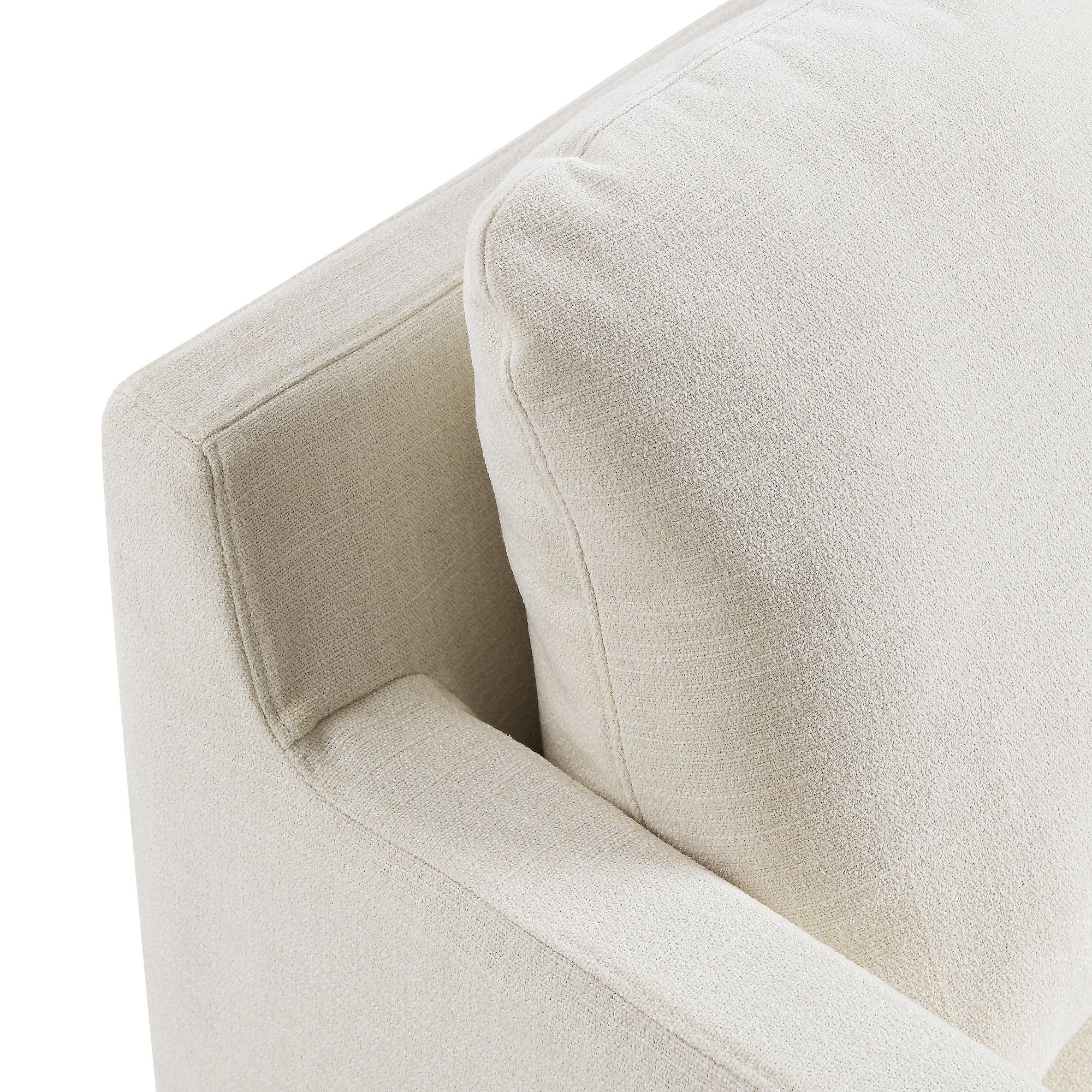 Serene  Linen Slipcovered  Swivel Armchair