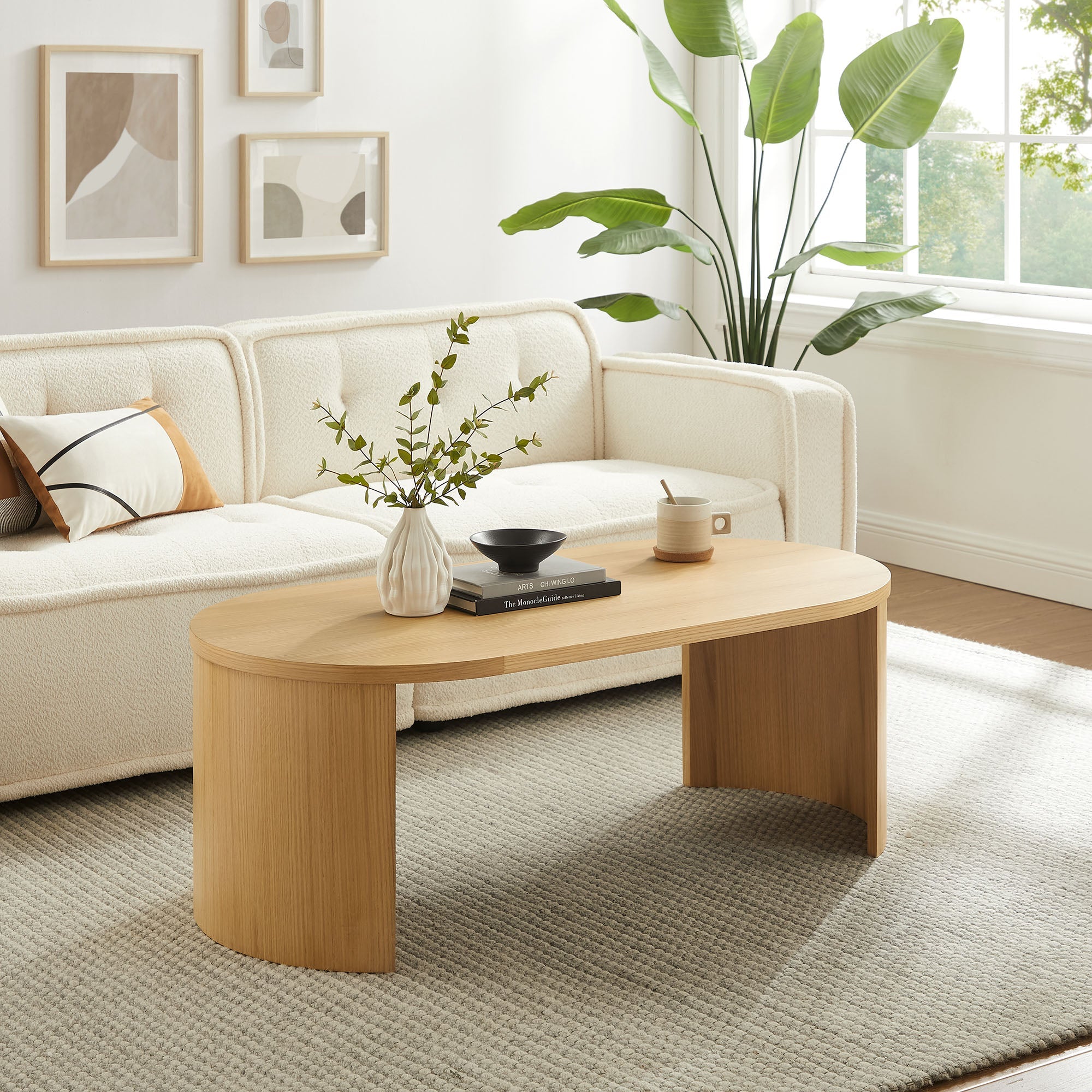 Aspect Oval Wood Coffee Table by Modway