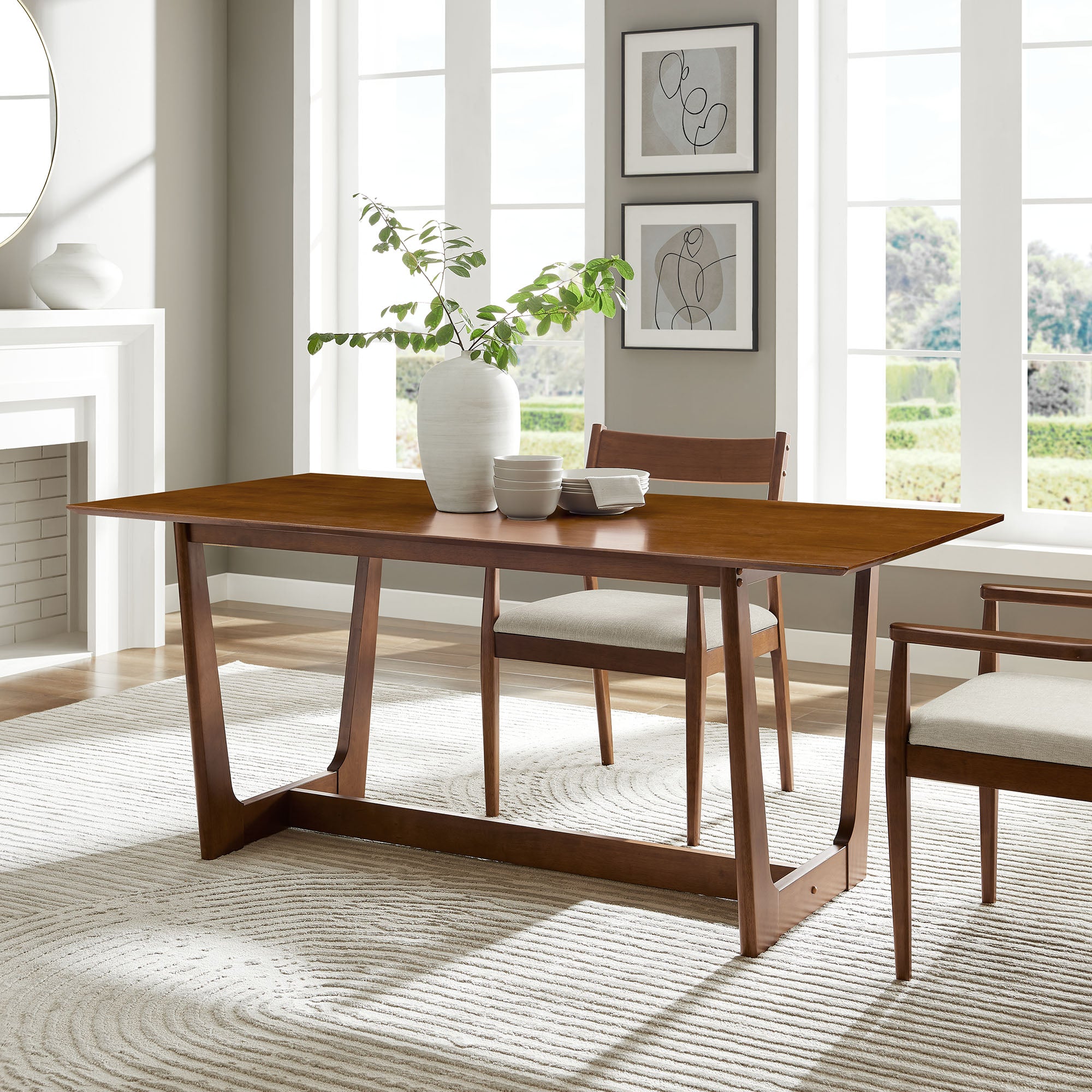 Solara 71" Rectangle Wood Dining Table by Modway