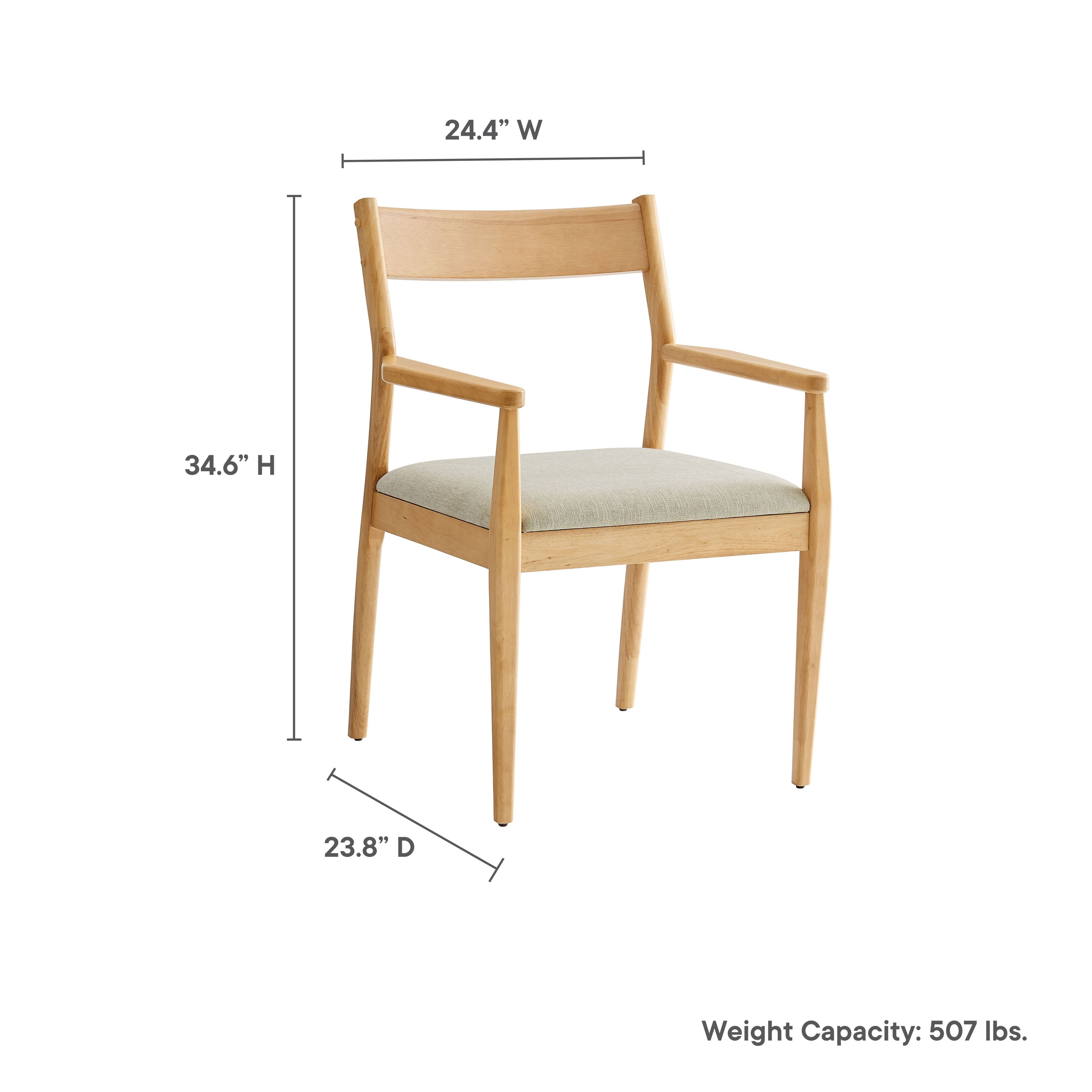 Solara Dining Armchairs Set of 2 by Modway