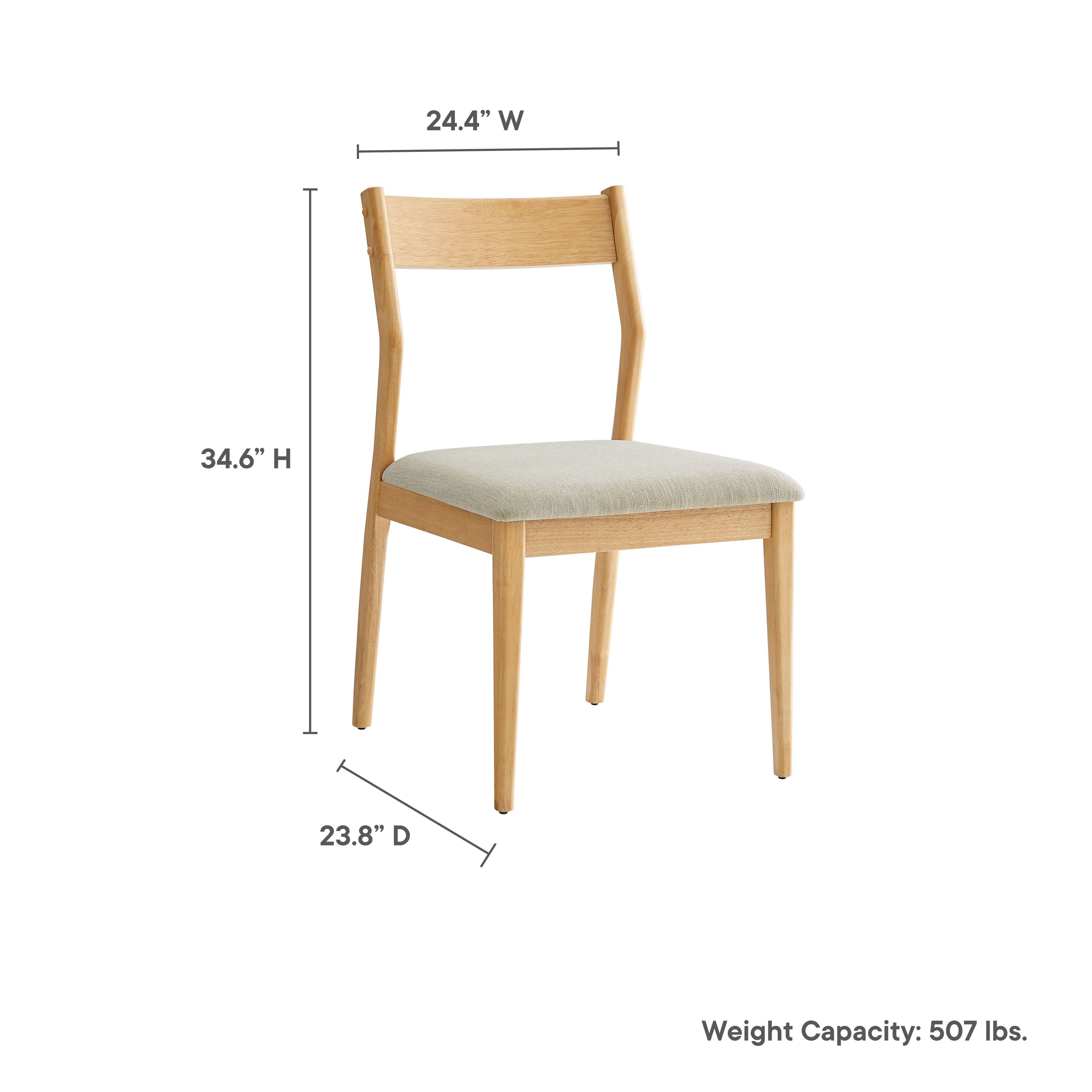 Solara 7-Piece Wood Dining Set by Modway