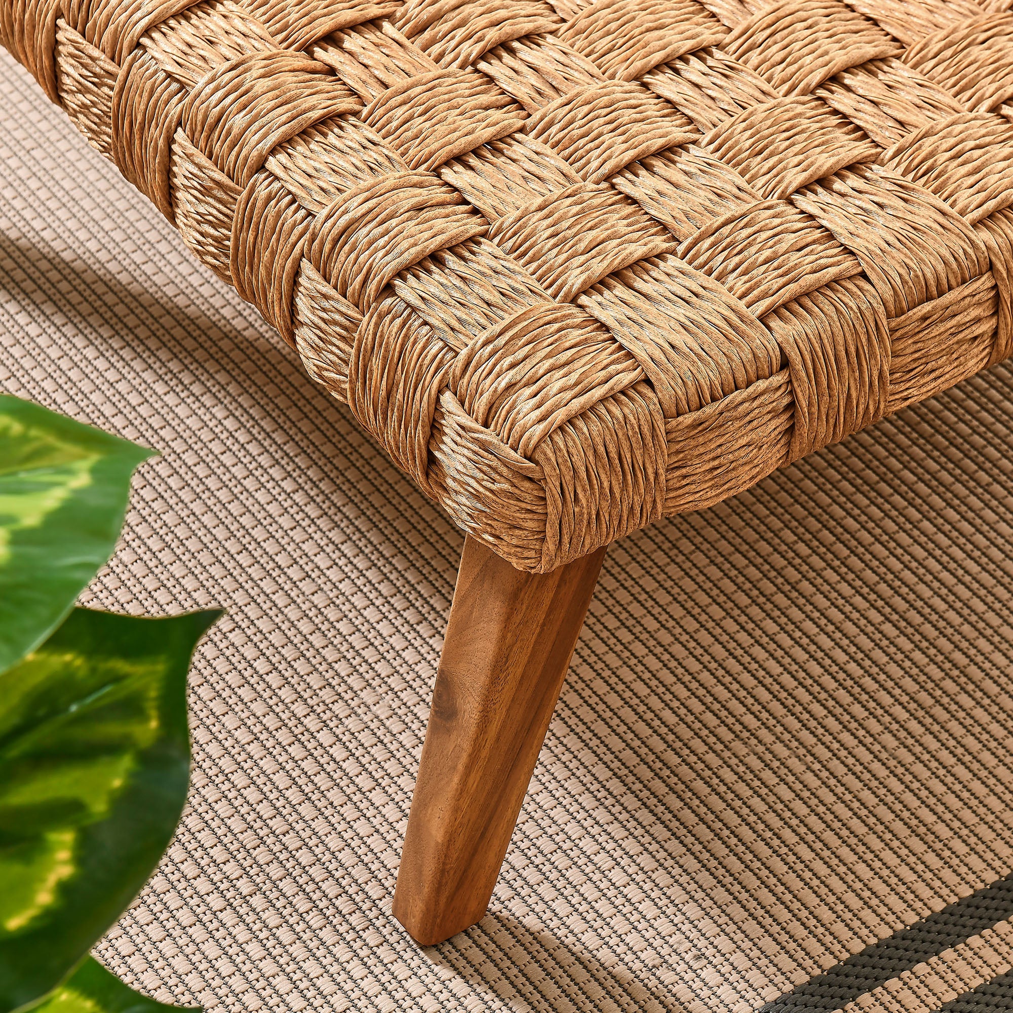 Thames Outdoor Patio Wicker Rattan Coffee Table