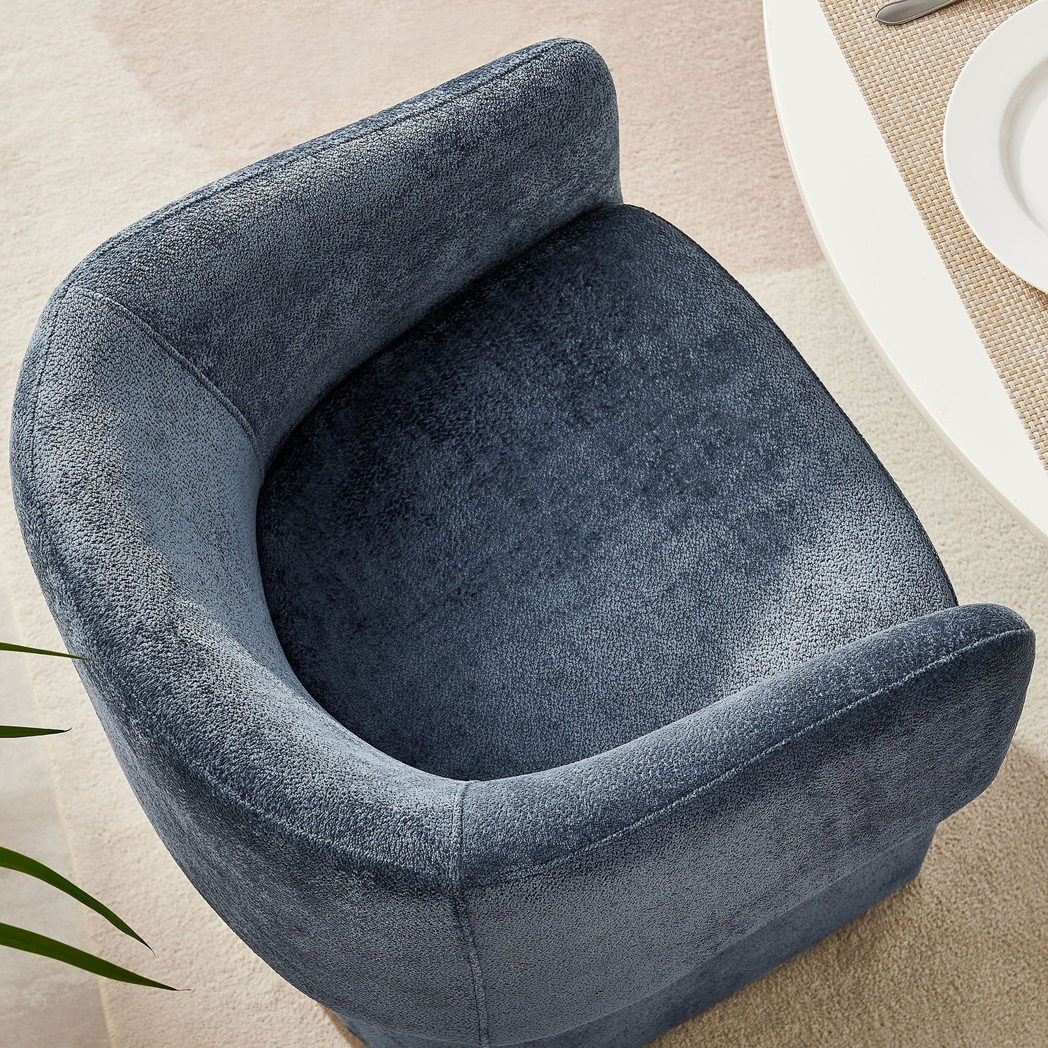 Verity  Chenille  Dining Armchair