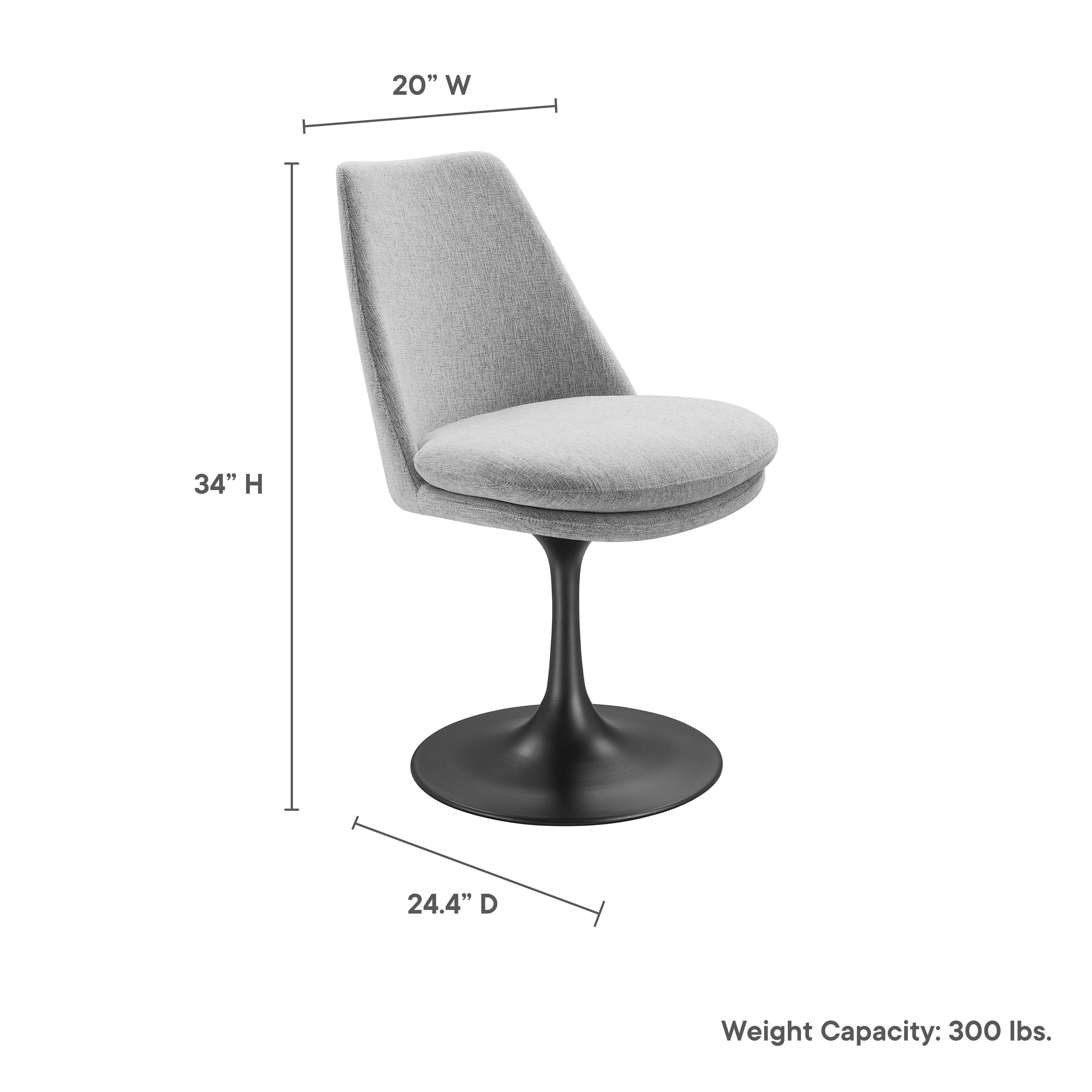 Lippa Swivel Dining Chair by Modway